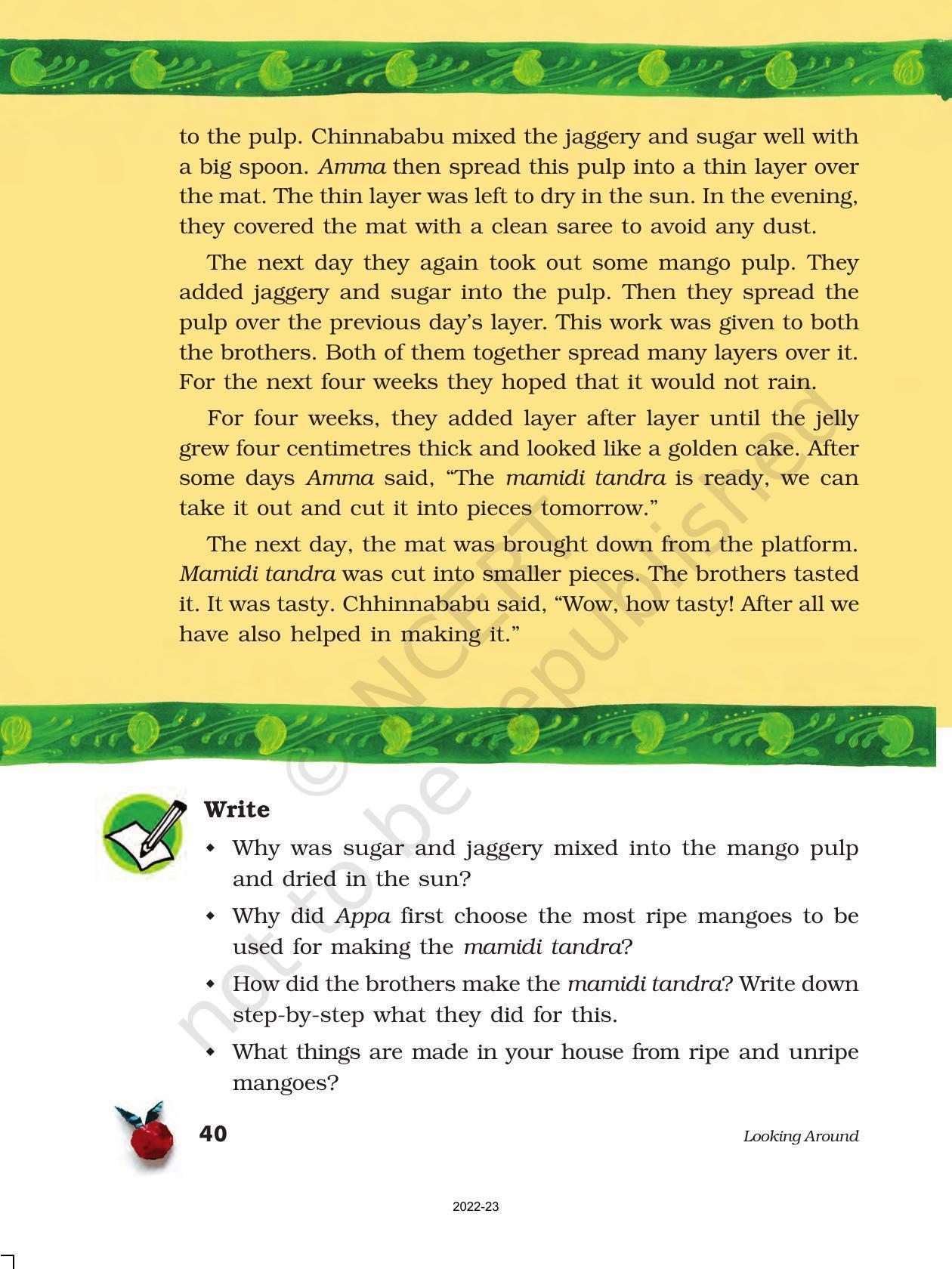 NCERT Book for Class 5 EVS Chapter 4 Mangoes Round the Year - Page 6