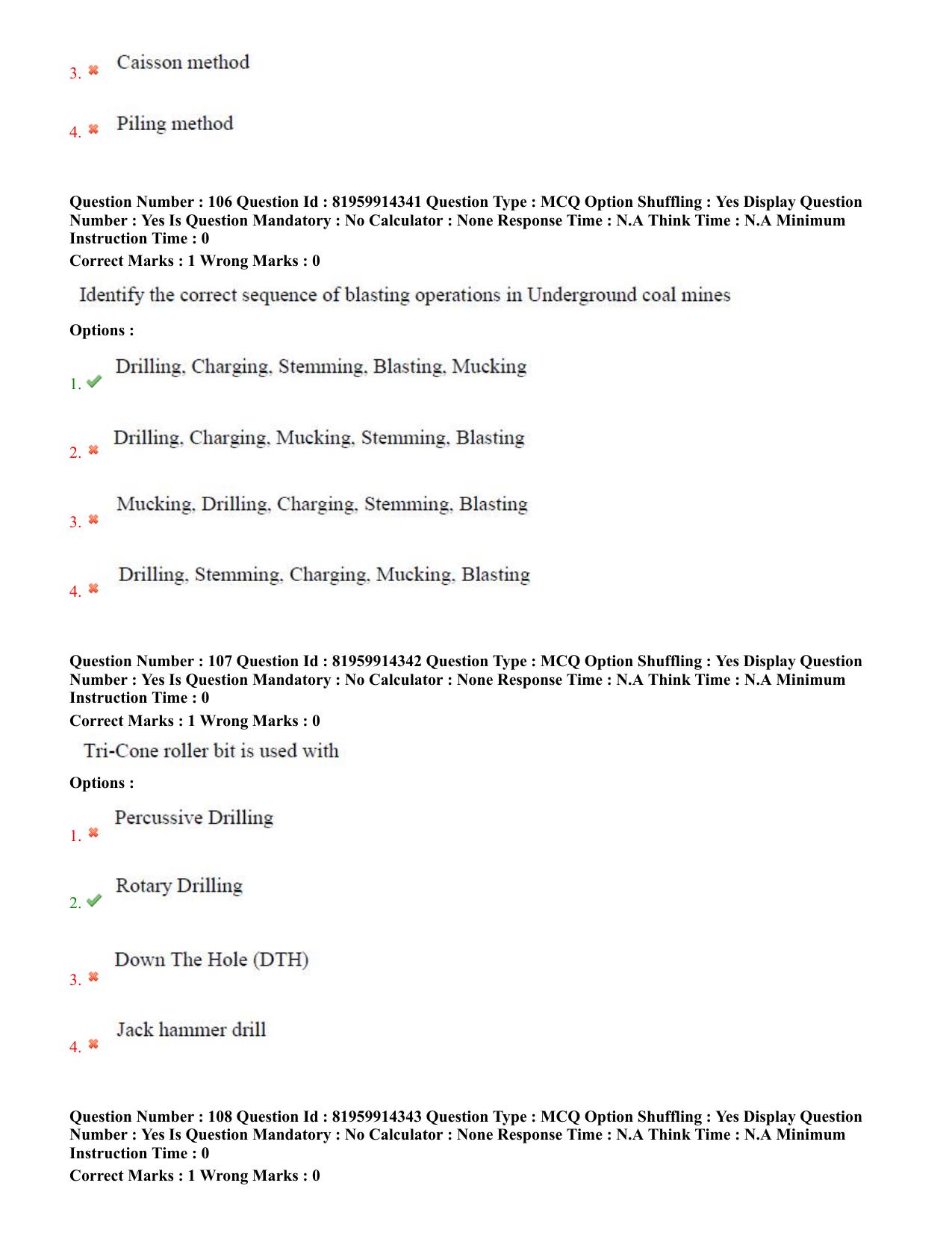 TS ECET 2022 Mining Engineering Question Paper - Page 49
