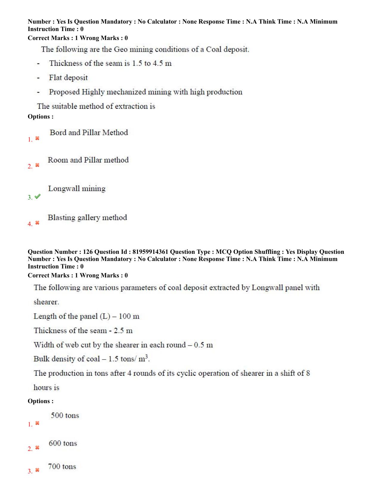 TS ECET 2022 Mining Engineering Question Paper - Page 57