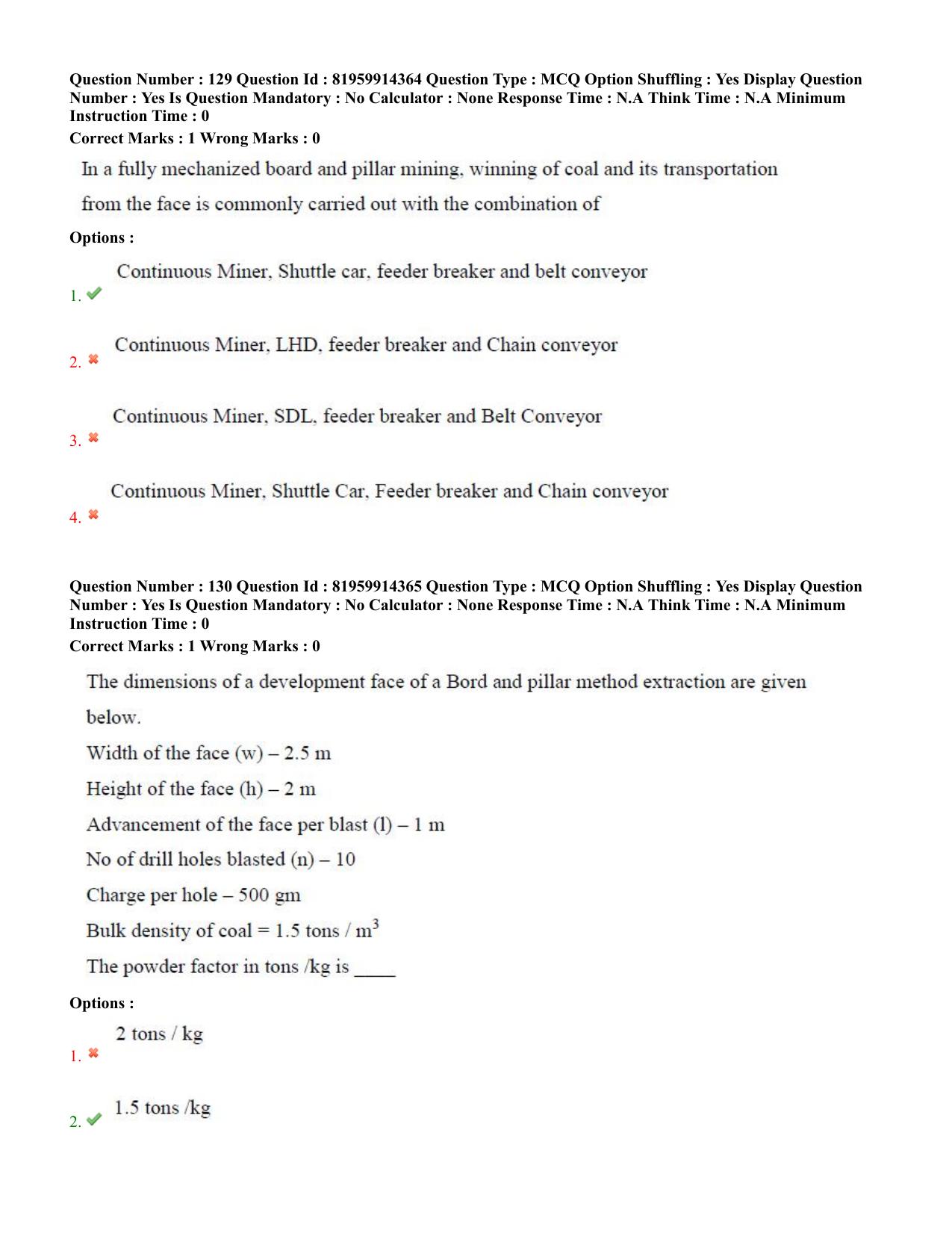 TS ECET 2022 Mining Engineering Question Paper - Page 59