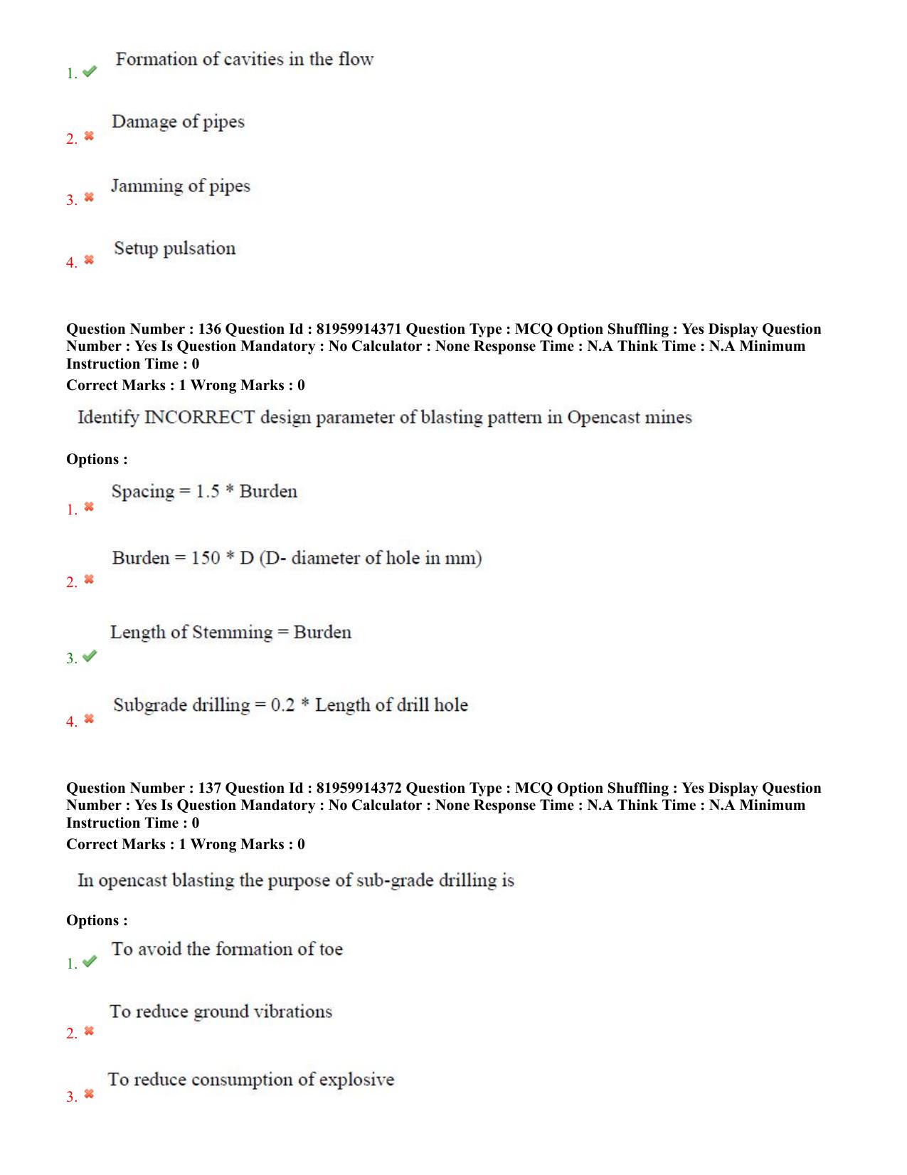 TS ECET 2022 Mining Engineering Question Paper - Page 62