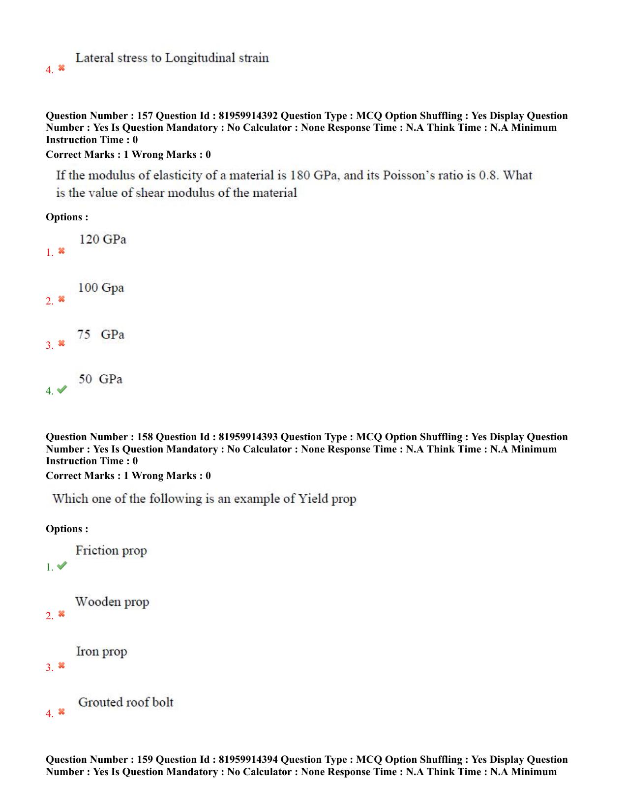 TS ECET 2022 Mining Engineering Question Paper - Page 71