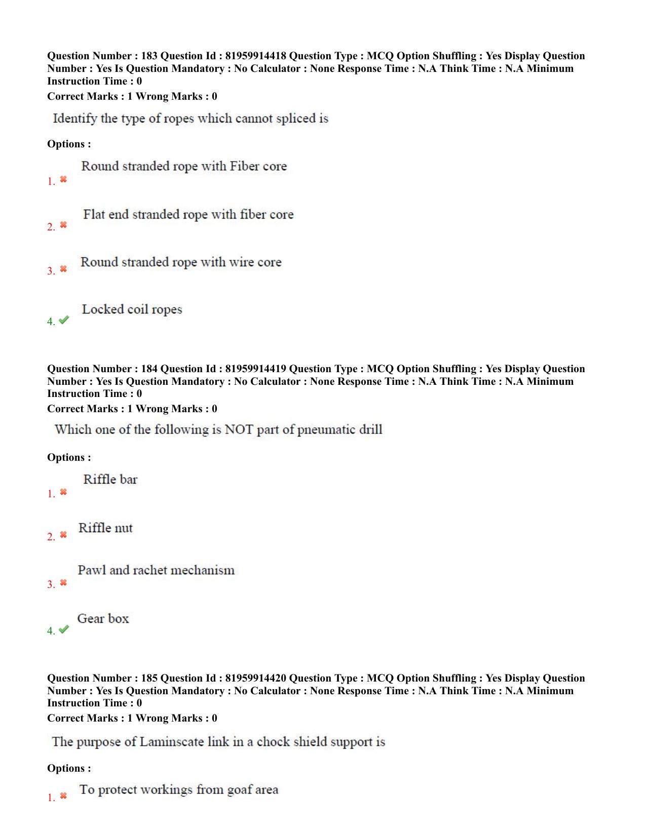 TS ECET 2022 Mining Engineering Question Paper - Page 82