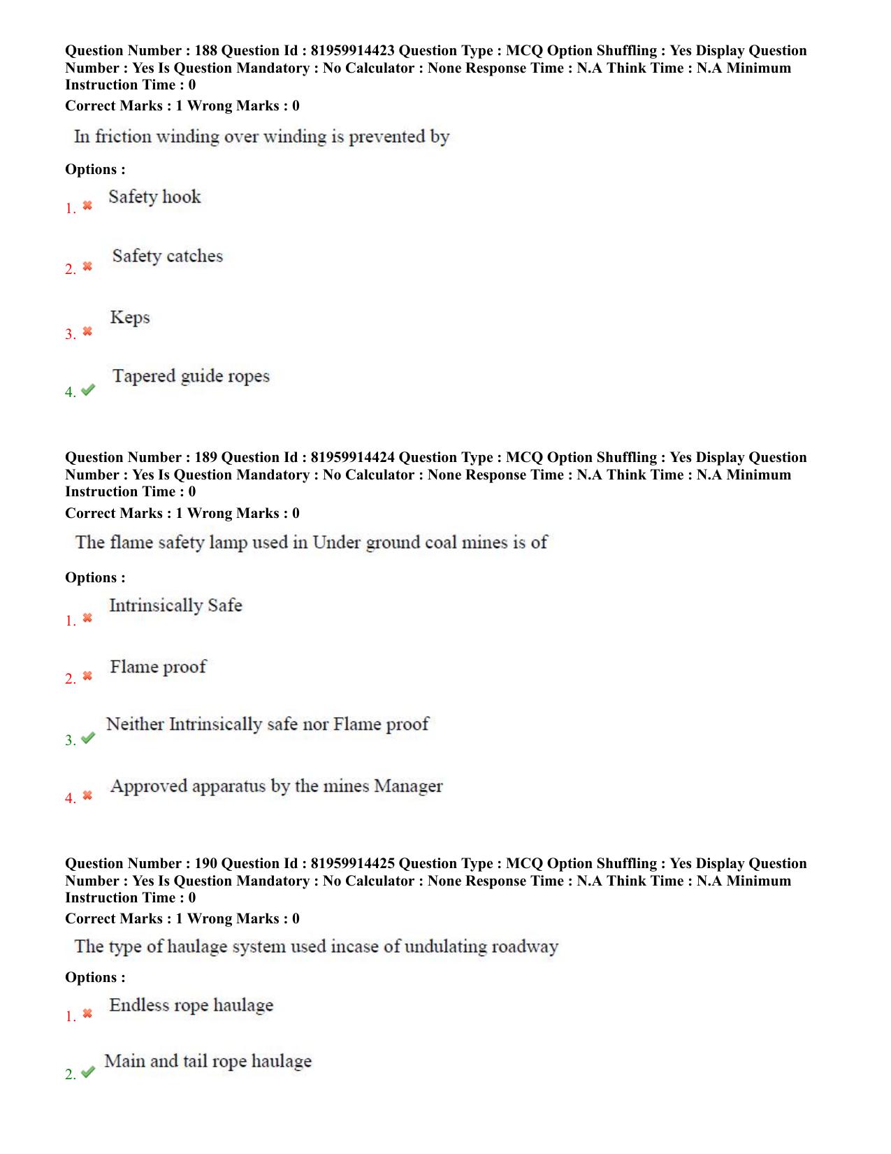 TS ECET 2022 Mining Engineering Question Paper - Page 84