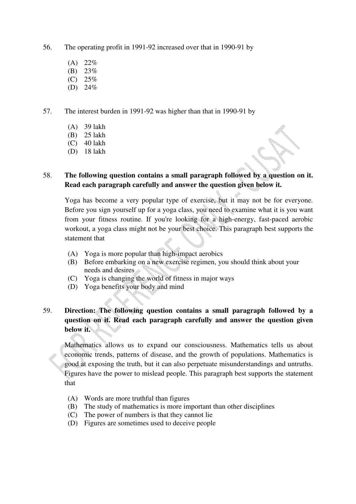 CUSAT CAT 2023 M.Voc Consultancy Management Question Paper - Page 13