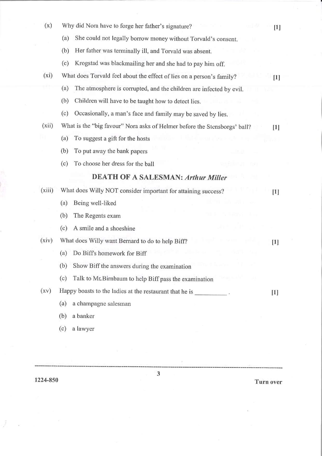 ISC Class 12 Elective English 2024 Question Paper - Page 3