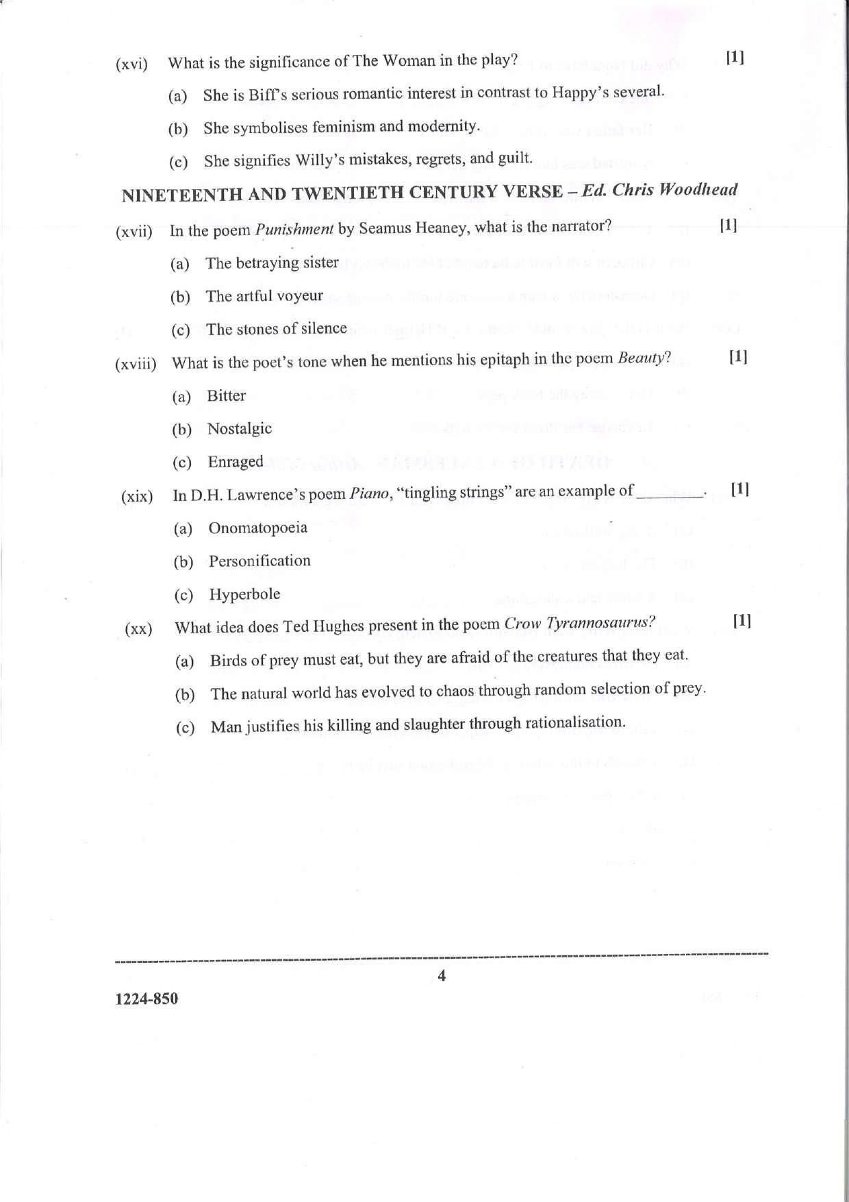 ISC Class 12 Elective English 2024 Question Paper - Page 4