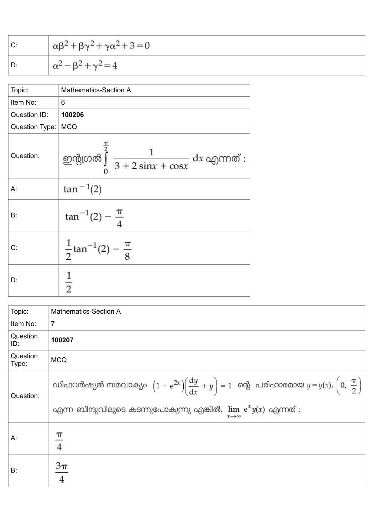 JEE Mains 2022: BTech Malayalam (Shift 1) 29-07-2022 Question Paper - Page 3