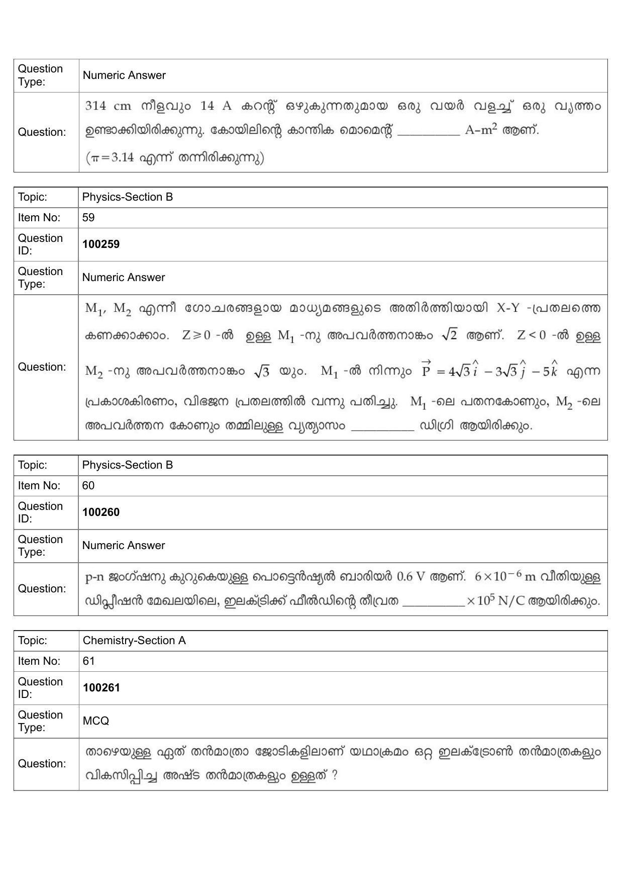 JEE Mains 2022: BTech Malayalam (Shift 1) 29-07-2022 Question Paper - Page 28