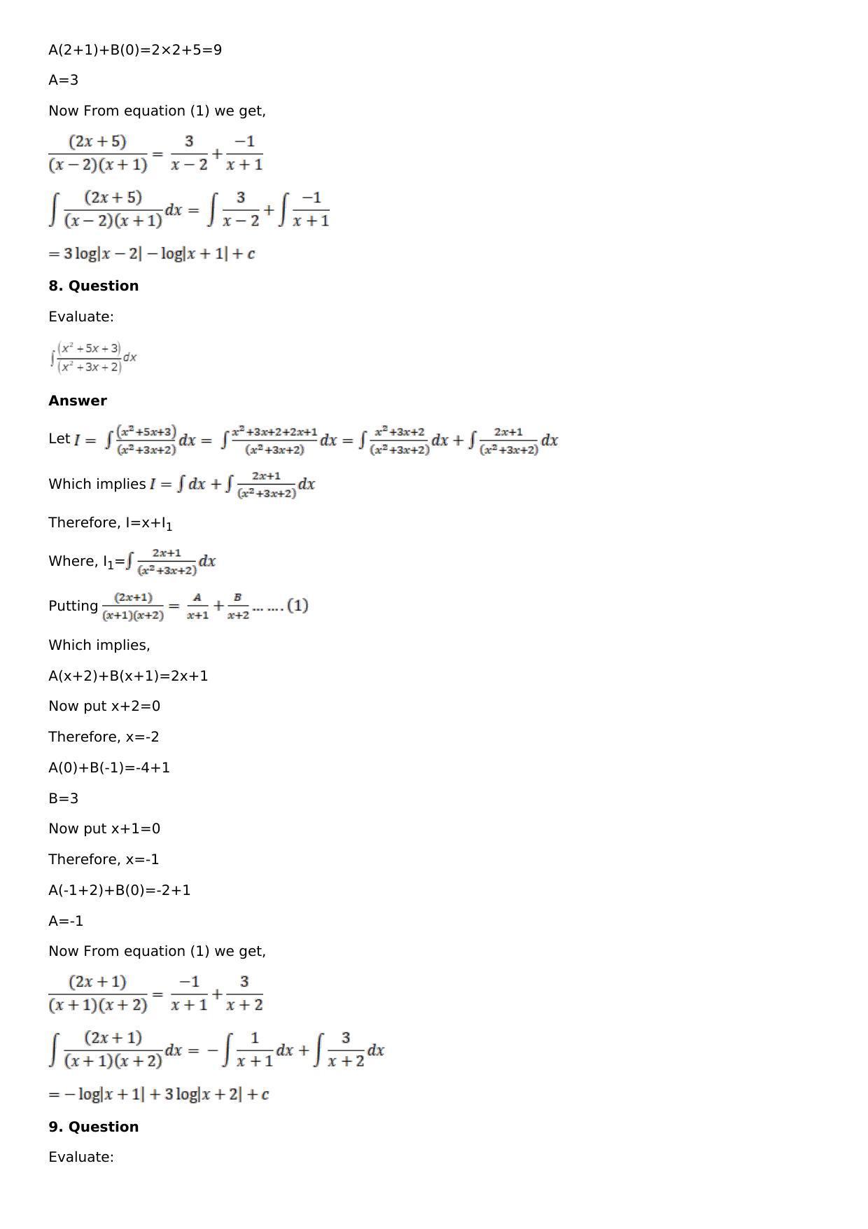 Chapter 15: Integration Using Partial Fractions Solutions: RS Aggarwal Class 12 Solutions  - Page 6