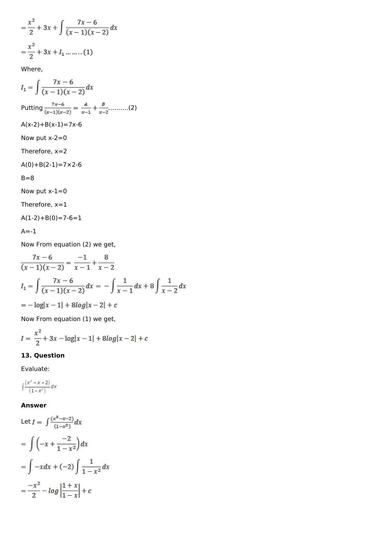 Chapter 15: Integration Using Partial Fractions Solutions: RS Aggarwal Class 12 Solutions  - Page 9