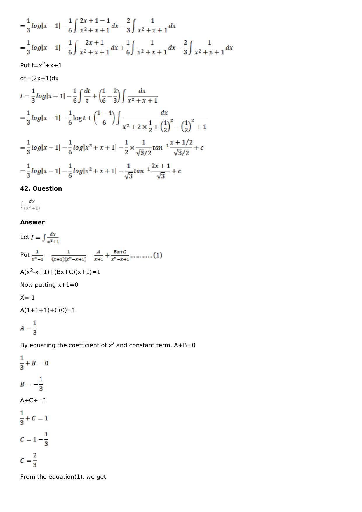 Chapter 15: Integration Using Partial Fractions Solutions: RS Aggarwal Class 12 Solutions  - Page 18