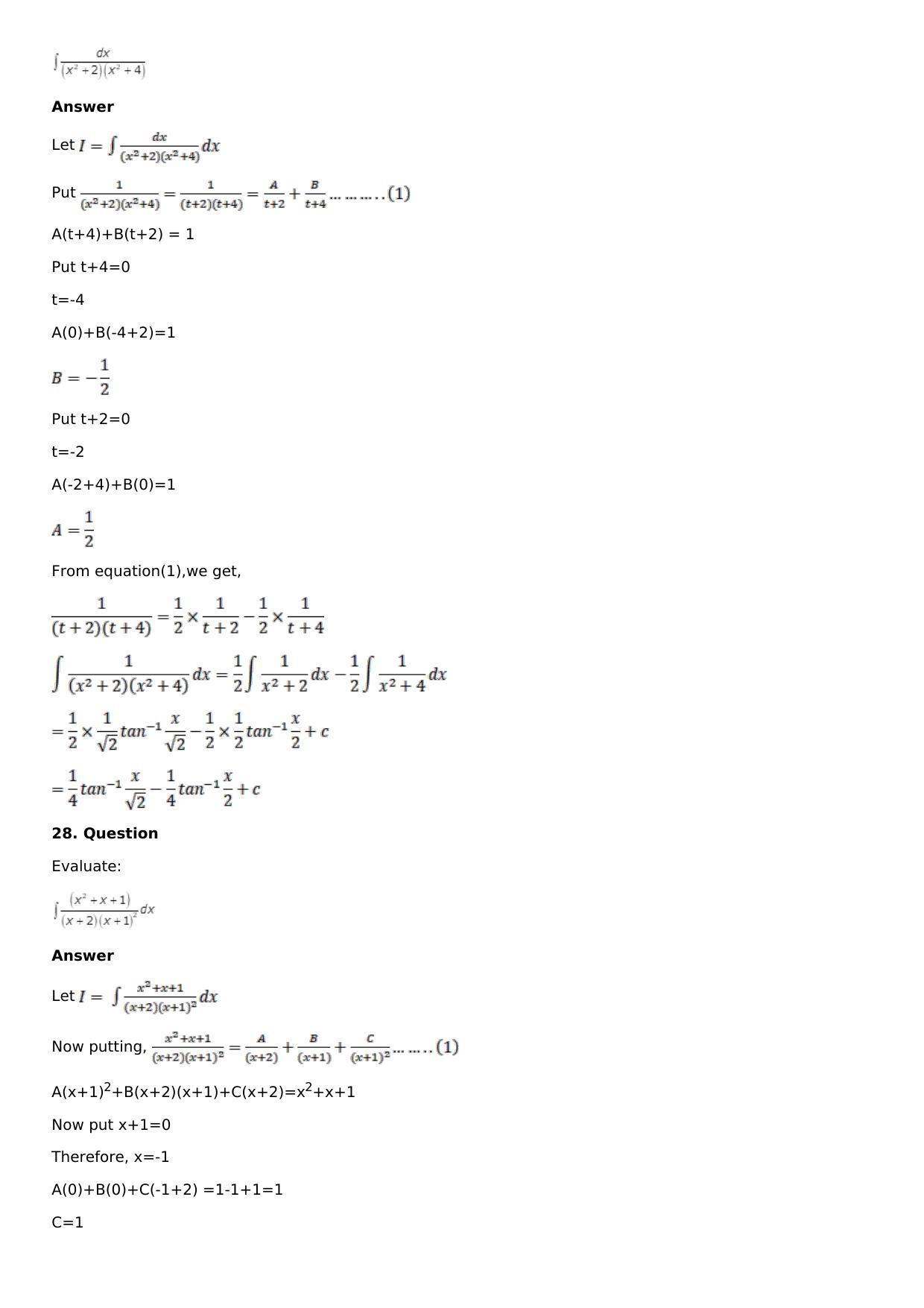 Chapter 15: Integration Using Partial Fractions Solutions: RS Aggarwal Class 12 Solutions  - Page 24