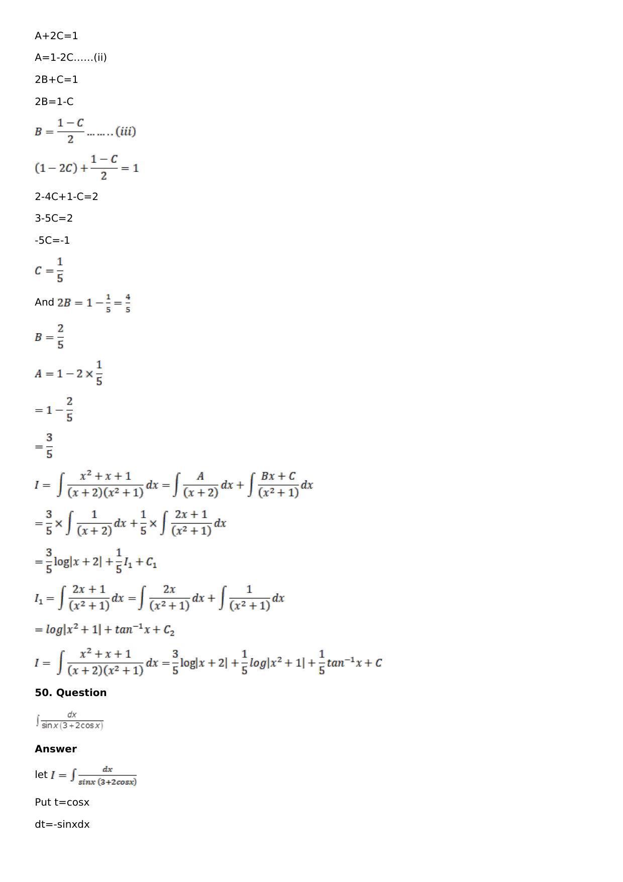 Chapter 15: Integration Using Partial Fractions Solutions: RS Aggarwal Class 12 Solutions  - Page 31