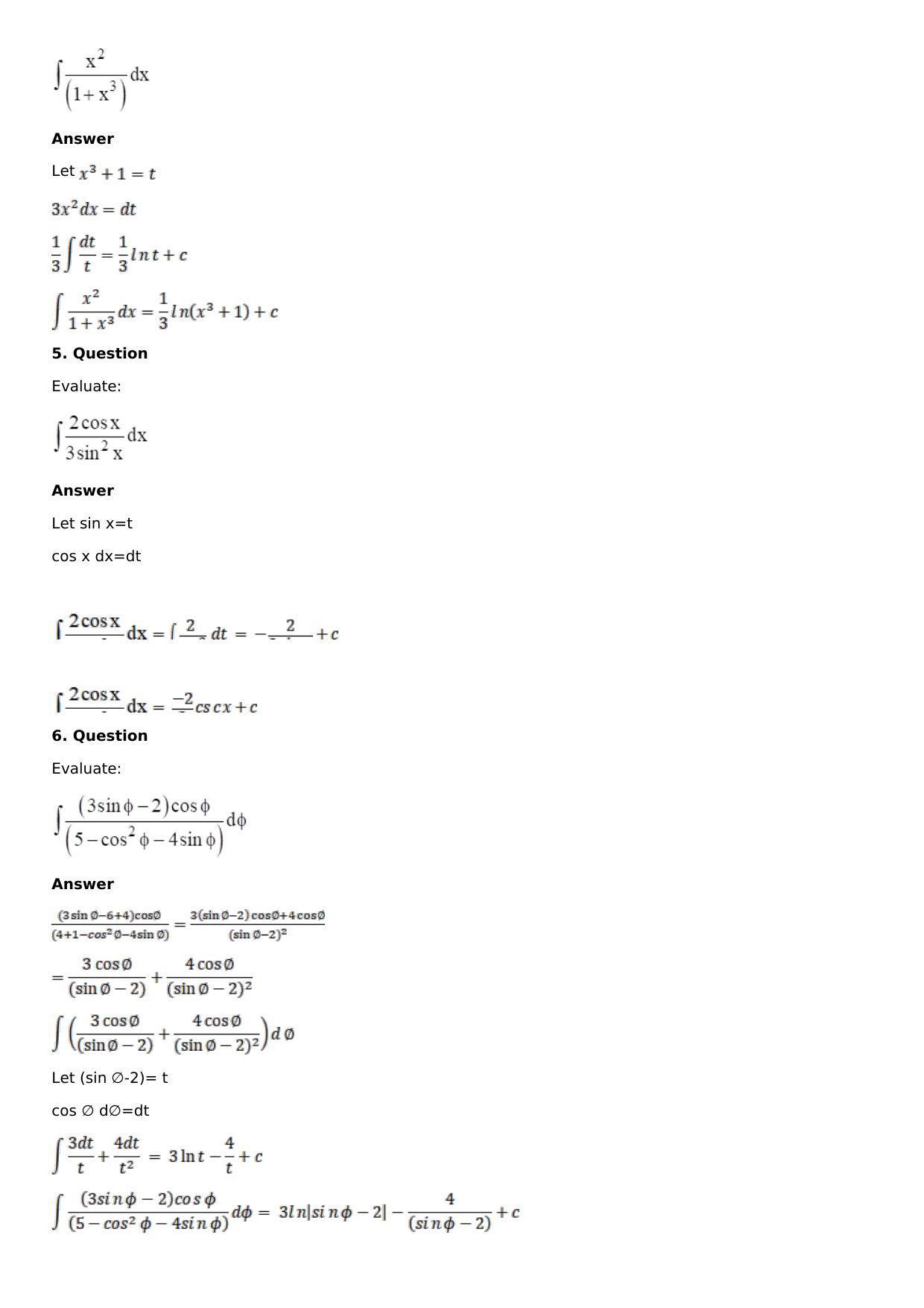 Chapter 15: Integration Using Partial Fractions Solutions: RS Aggarwal Class 12 Solutions  - Page 47