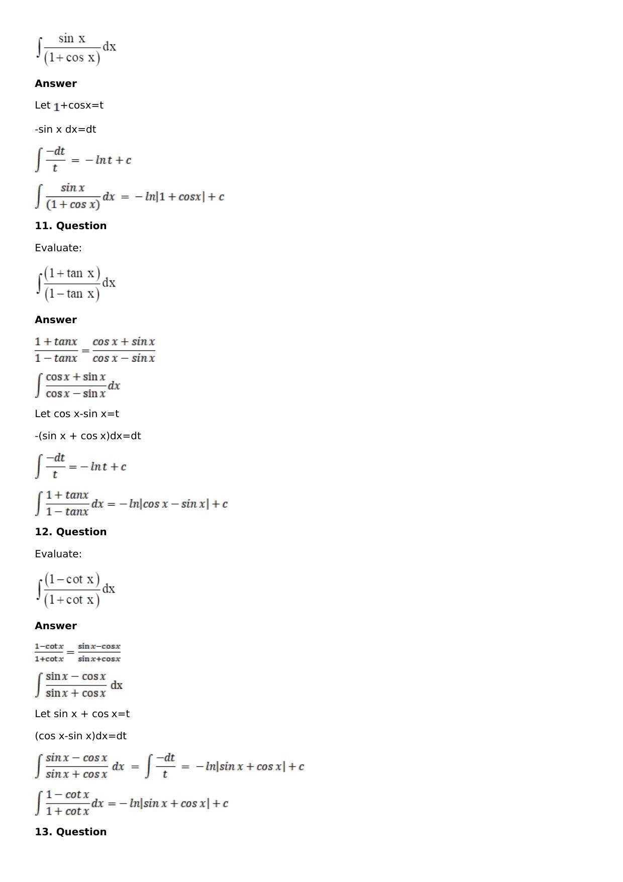 Chapter 15: Integration Using Partial Fractions Solutions: RS Aggarwal Class 12 Solutions  - Page 49