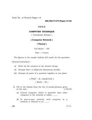 Meghalaya Board (MBOSE) Class 12 (HS_XII_V_CT_Paper-V_22) 2022 Question Paper