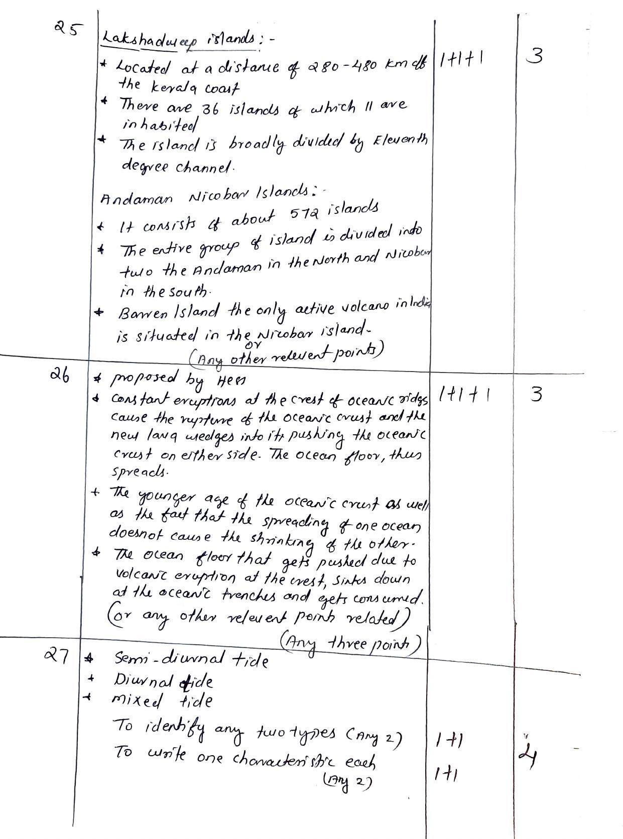 Kerala Plus One (Class 11th) Geography Answer Key 2021 - Page 5