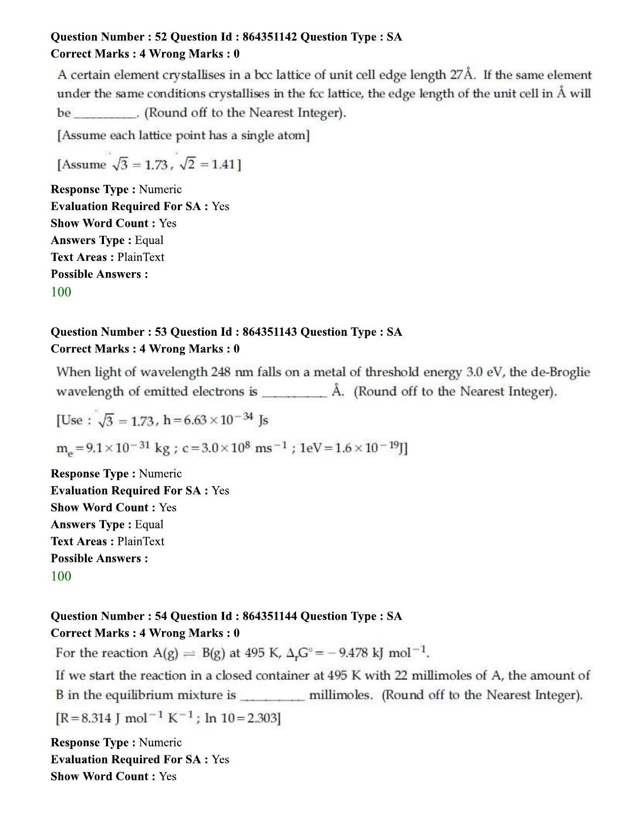 JEE Mains 2021: BTech (Shift 1) 16-03-2021 Question Paper - Page 32