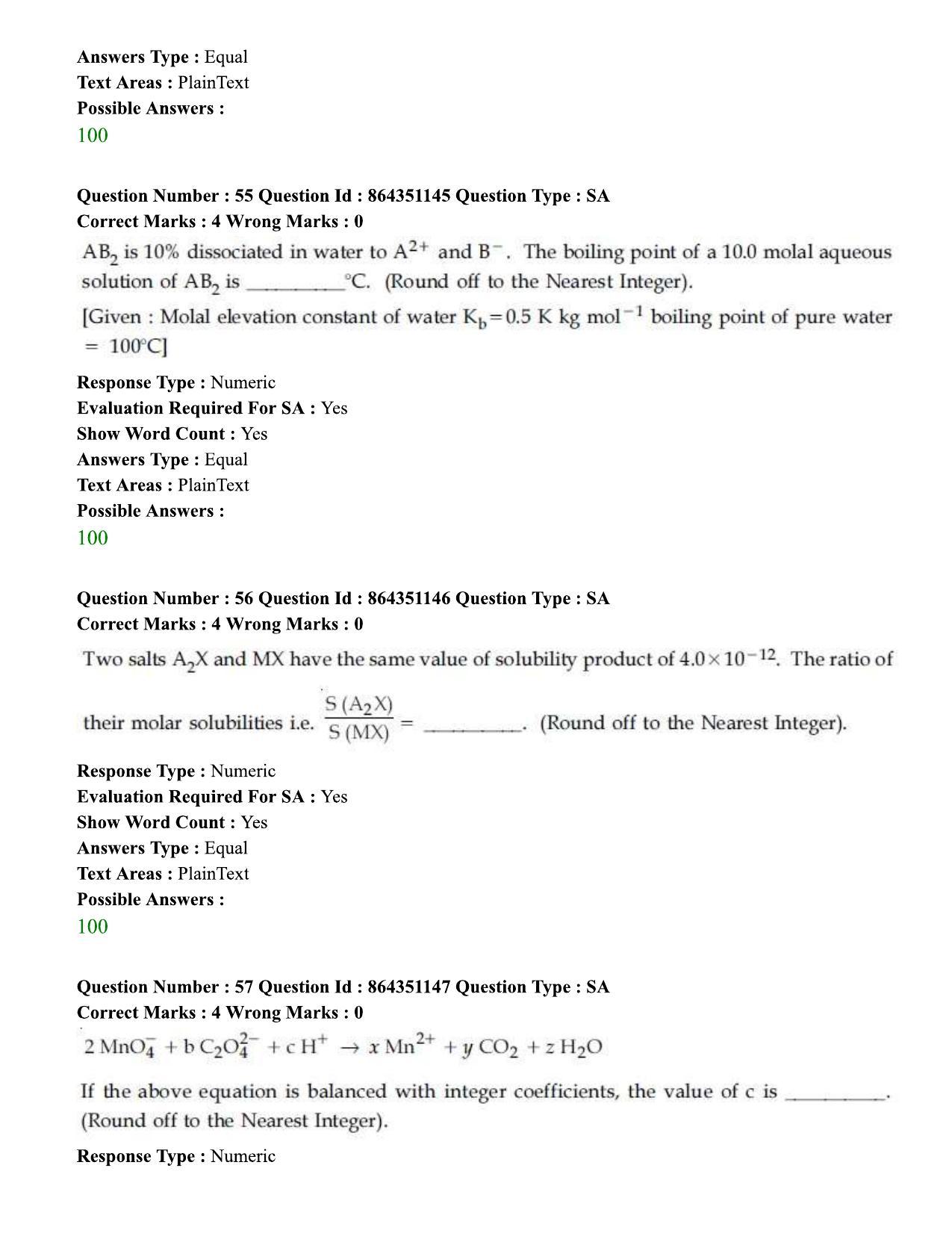 JEE Mains 2021: BTech (Shift 1) 16-03-2021 Question Paper - Page 33
