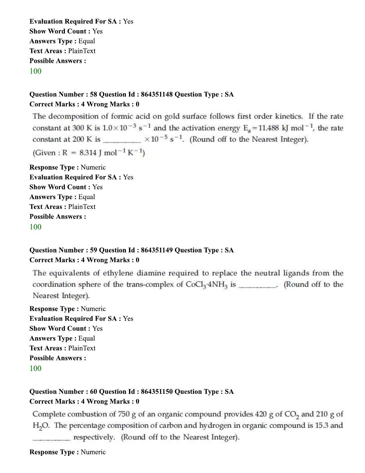 JEE Mains 2021: BTech (Shift 1) 16-03-2021 Question Paper - Page 34