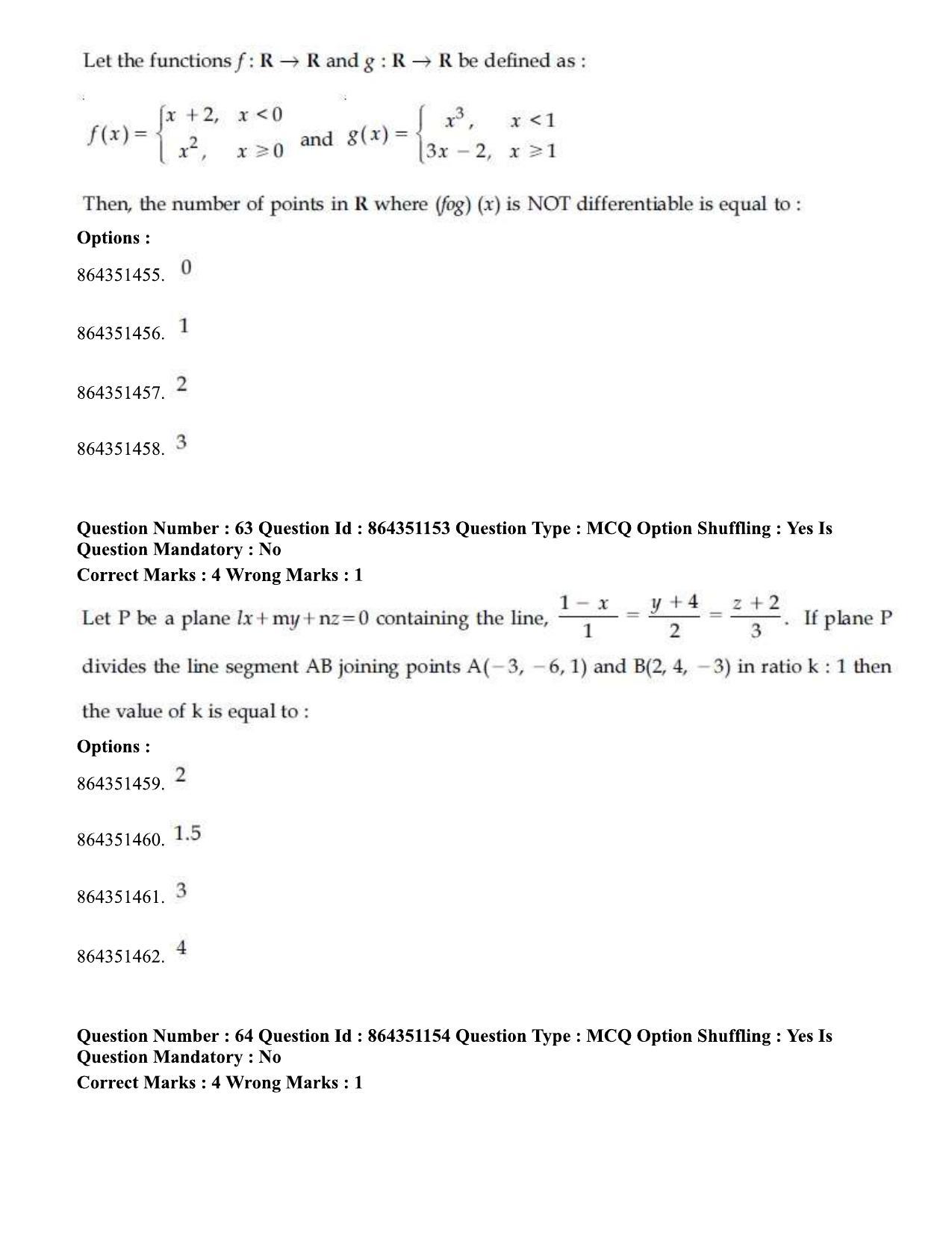JEE Mains 2021: BTech (Shift 1) 16-03-2021 Question Paper - Page 36