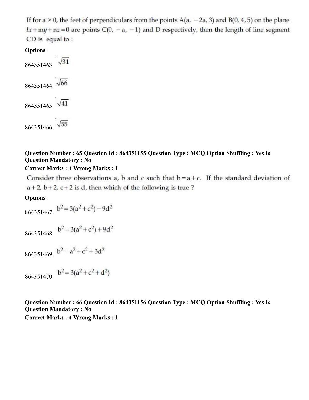 JEE Mains 2021: BTech (Shift 1) 16-03-2021 Question Paper - Page 37