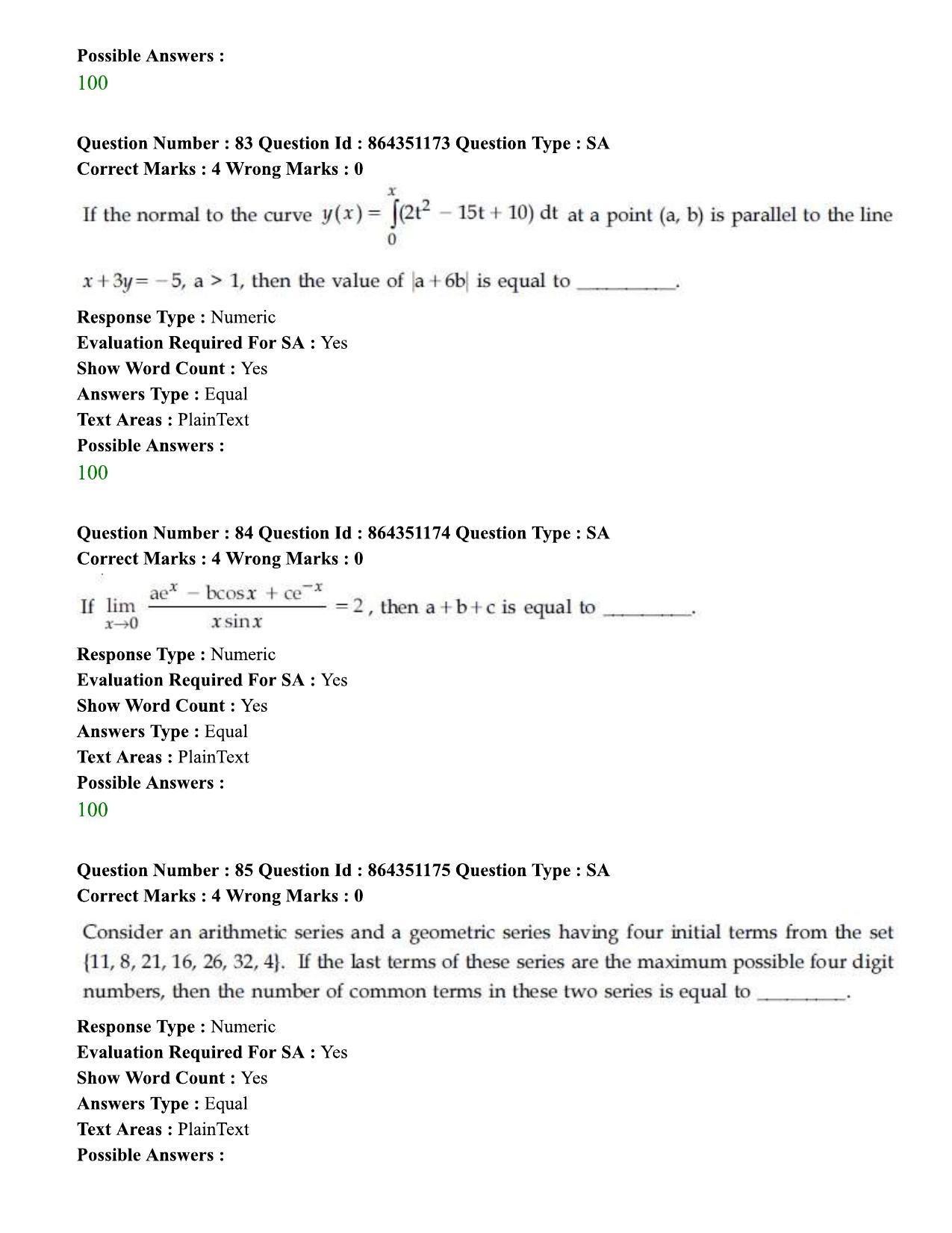JEE Mains 2021: BTech (Shift 1) 16-03-2021 Question Paper - Page 46