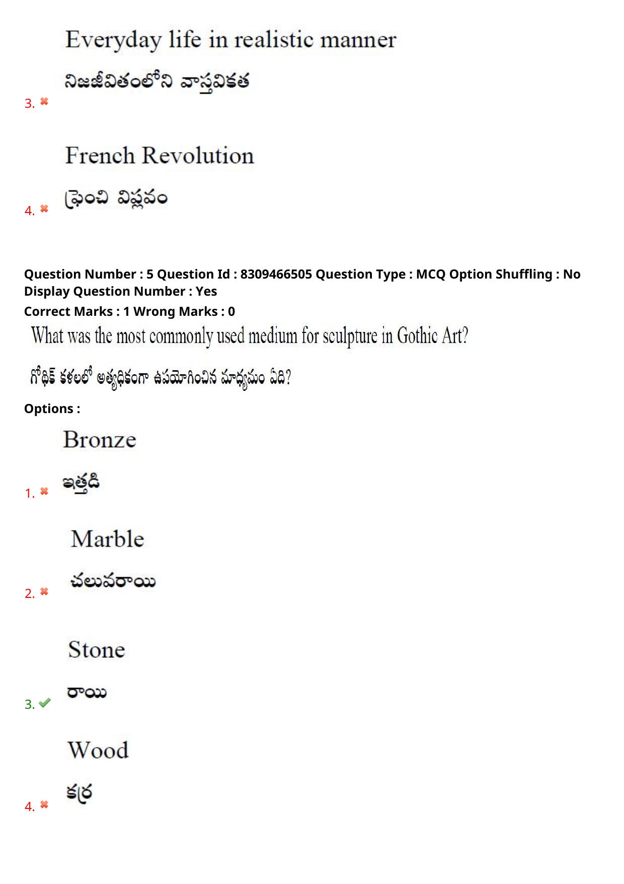 APPGCET 2024 B.F.A. Paper with Answer Key - Page 5
