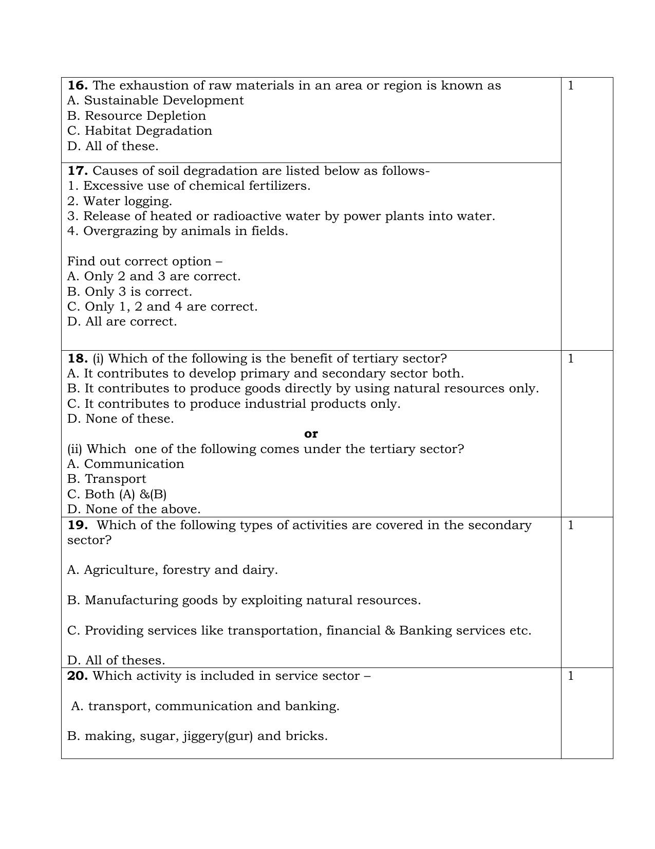 NIOS Class 10 Economics (214) Sample Paper - Page 5