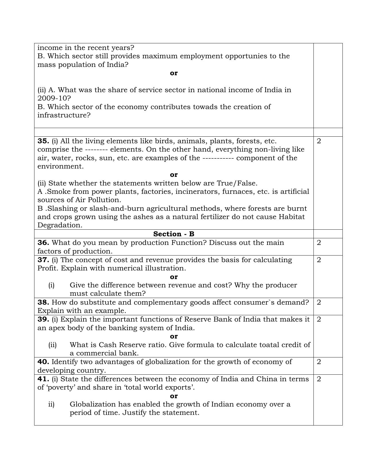NIOS Class 10 Economics (214) Sample Paper - Page 8