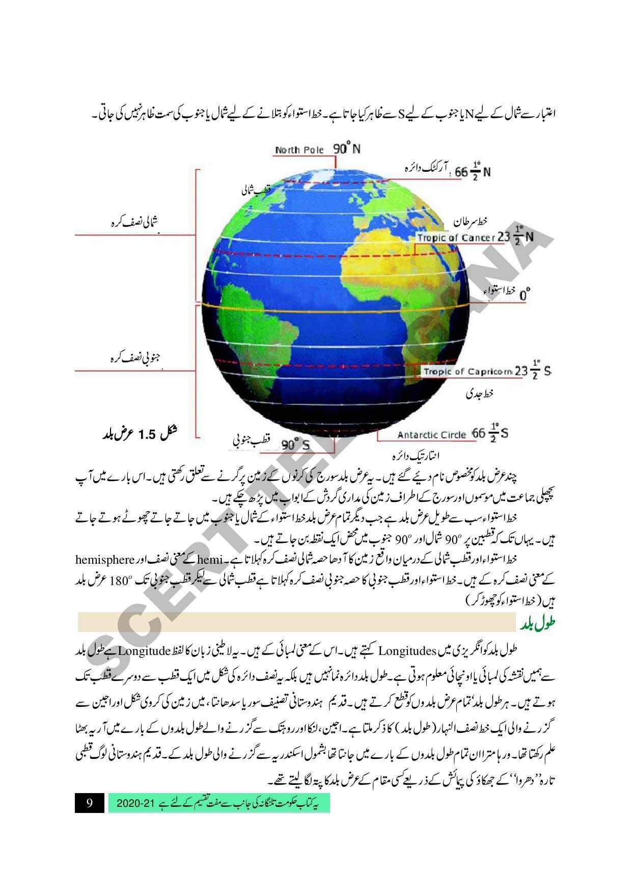TS SCERT Class 9 Social Science (Urdu Medium) Text Book - Page 21