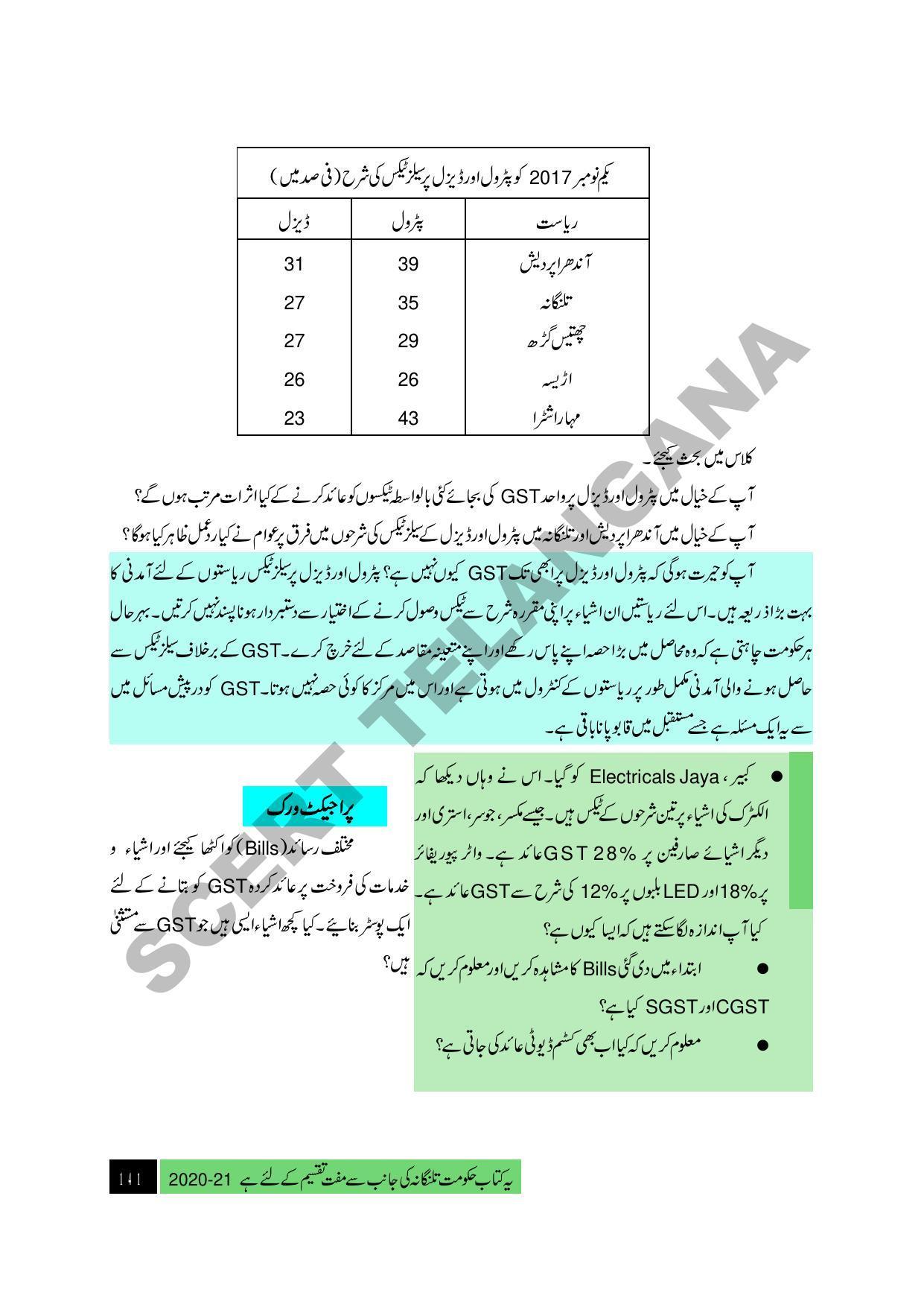TS SCERT Class 9 Social Science (Urdu Medium) Text Book - Page 153
