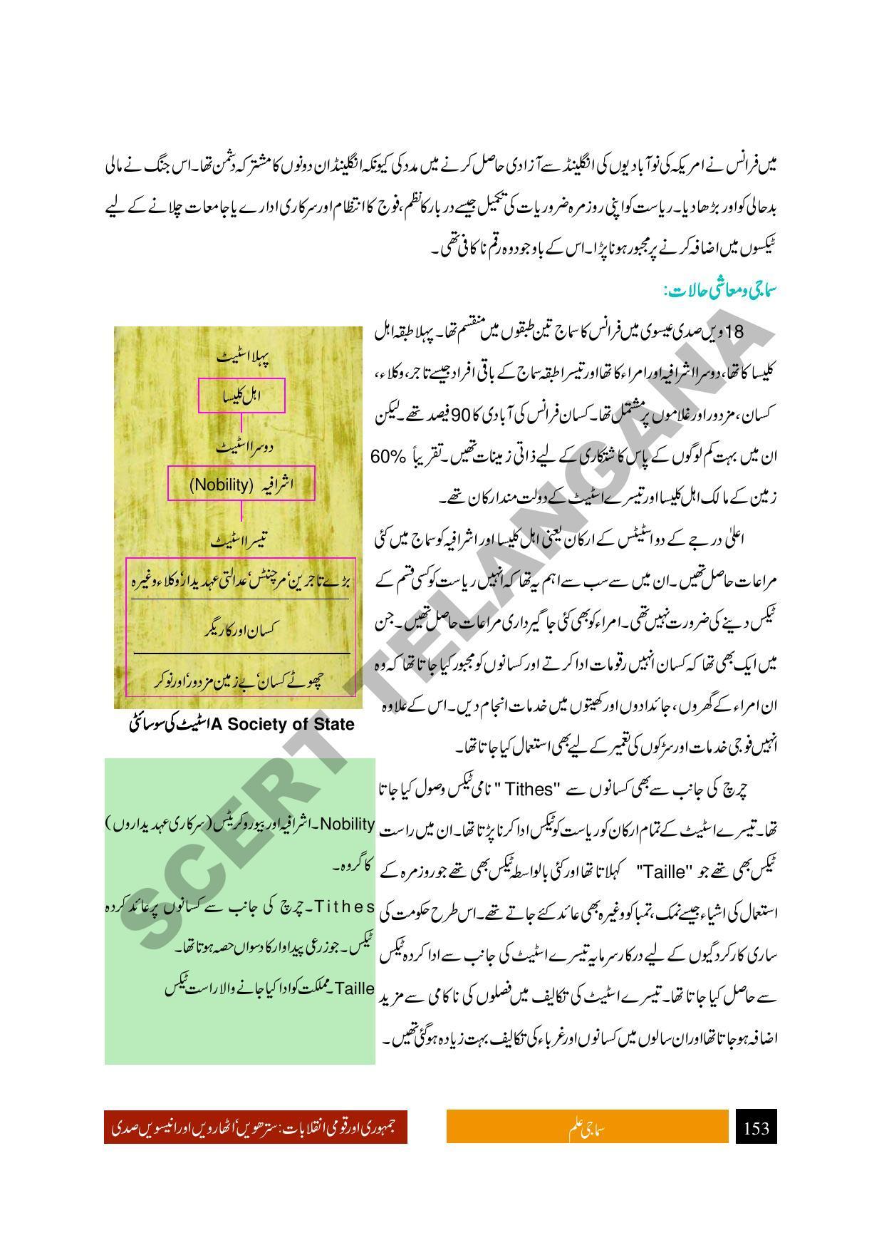 TS SCERT Class 9 Social Science (Urdu Medium) Text Book - Page 165