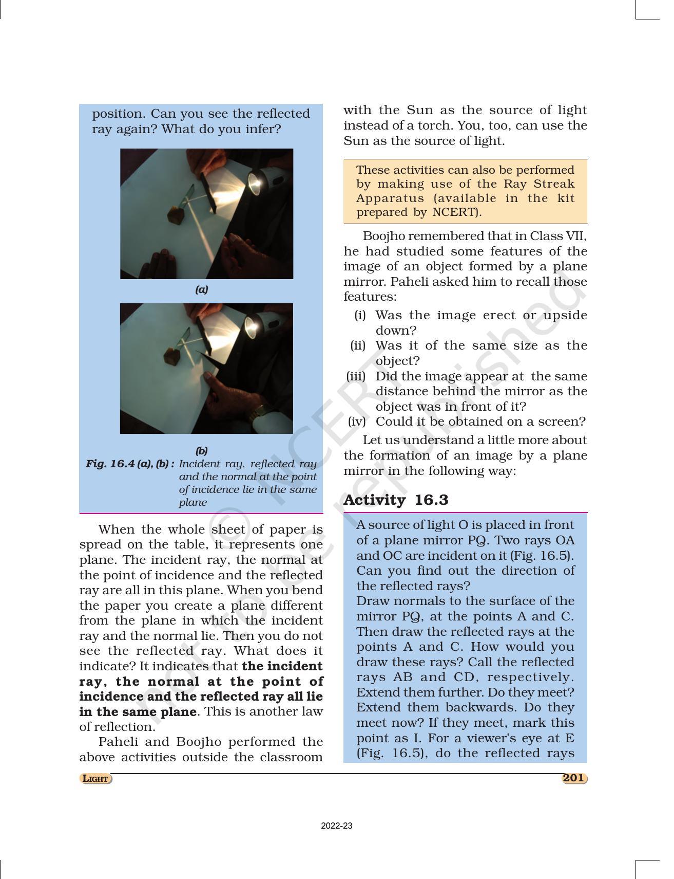 NCERT Book for Class 8 Science Chapter 16 Light - Page 3