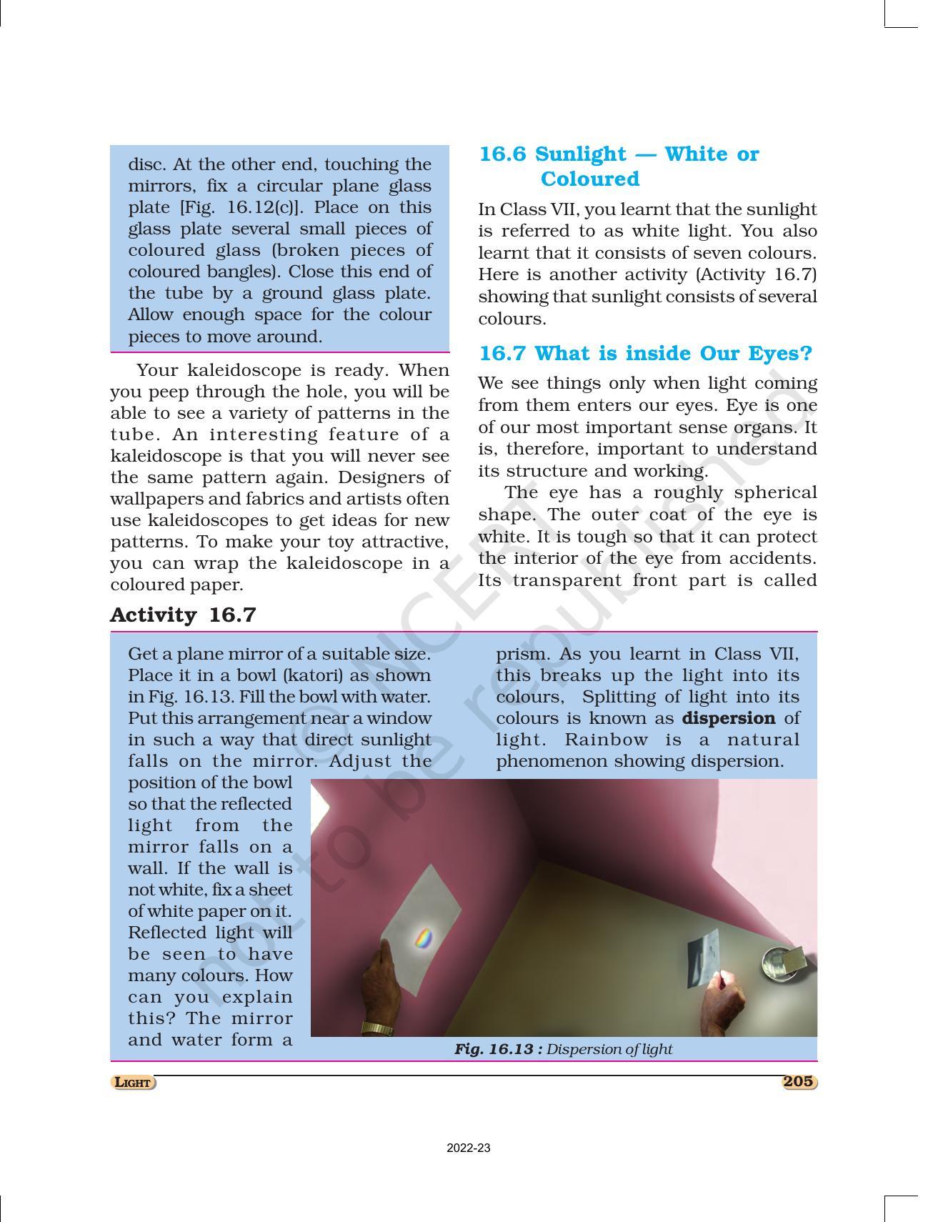 NCERT Book for Class 8 Science Chapter 16 Light - Page 7