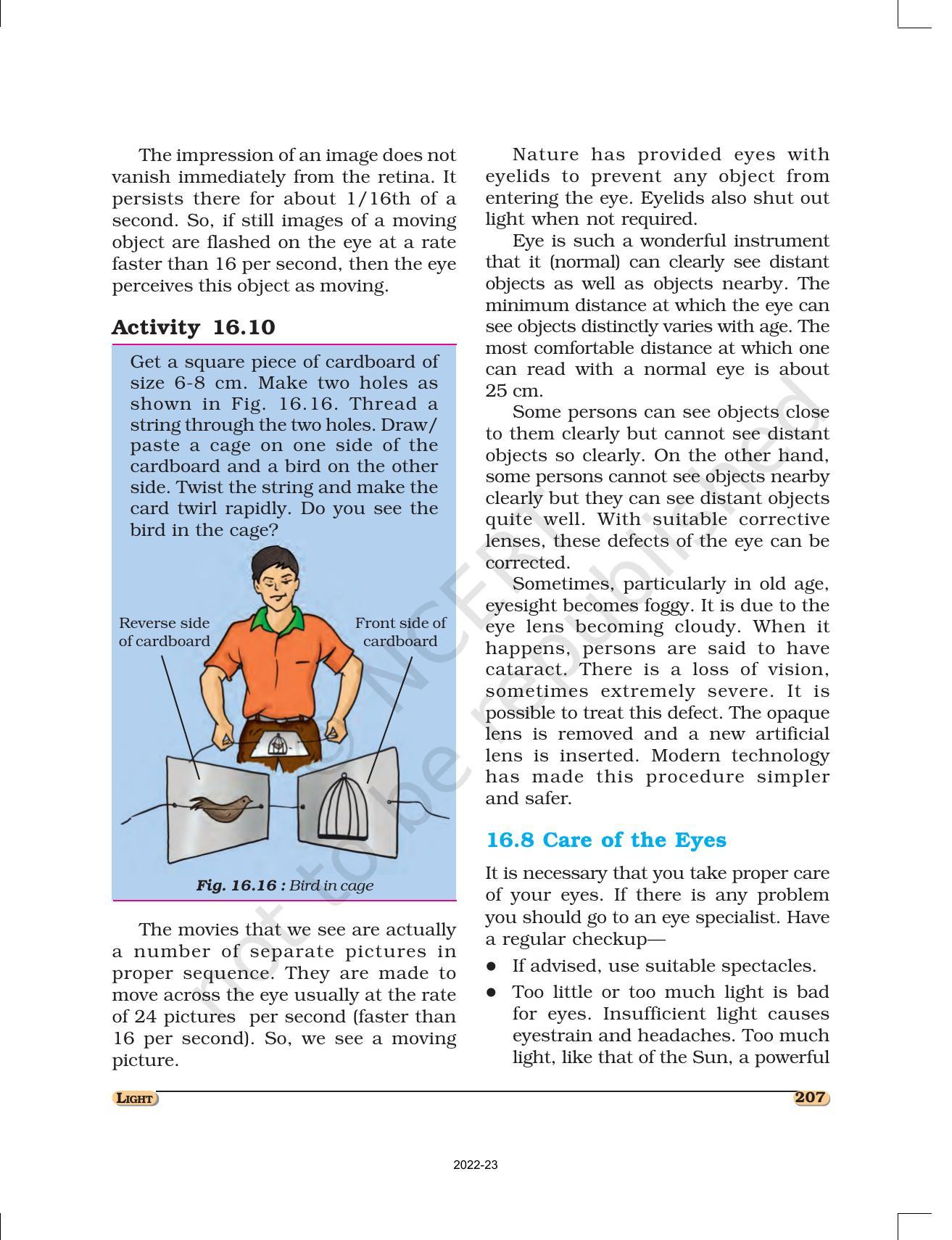 Ncert Book For Class 8 Science Chapter 16 Light