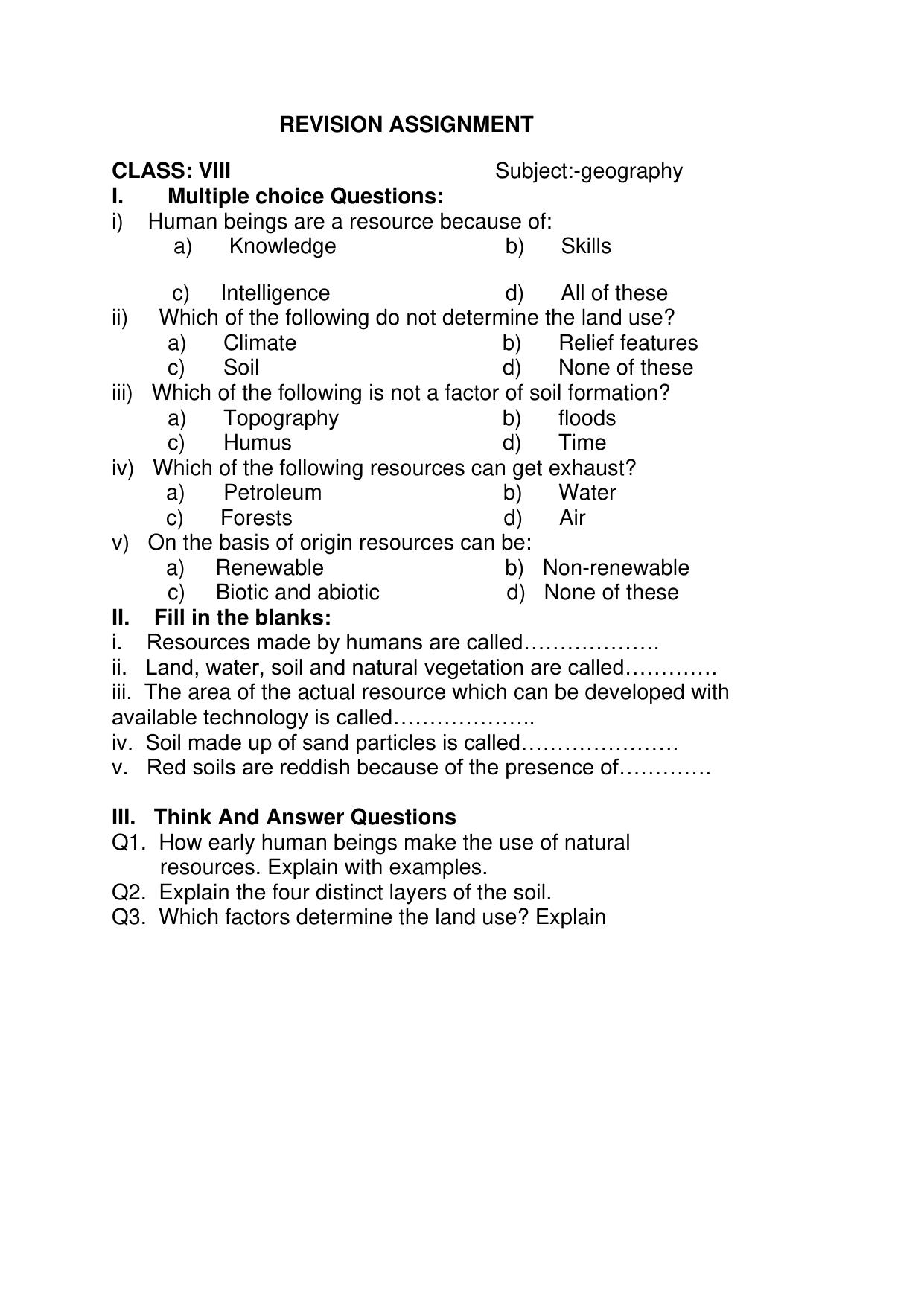 CBSE Worksheets for Class 8 Social Science Assignment 9 - Page 2