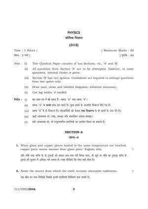 NIOS April 2013 Class 12 Physics Question Paper