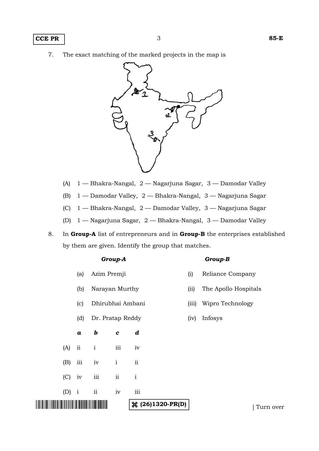 Karnataka SSLC Social Science (ENGLISH Medium) - 85-E-D_e4 (Supplementary) June 2019 Question Paper - Page 3
