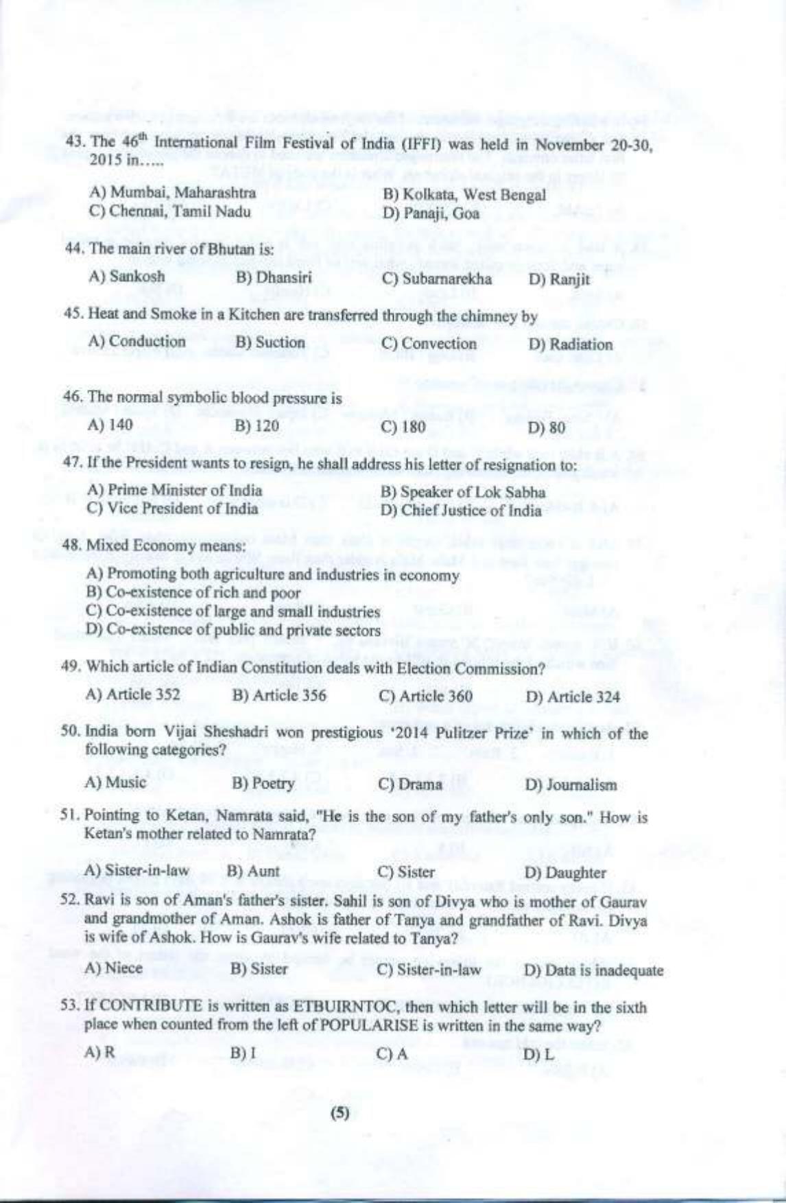PUTHAT 2016 Question Paper - Page 6