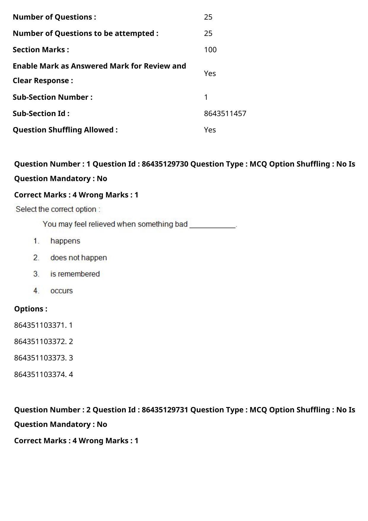 CUET PG 2021 PGQP12 Question Paper - Page 2