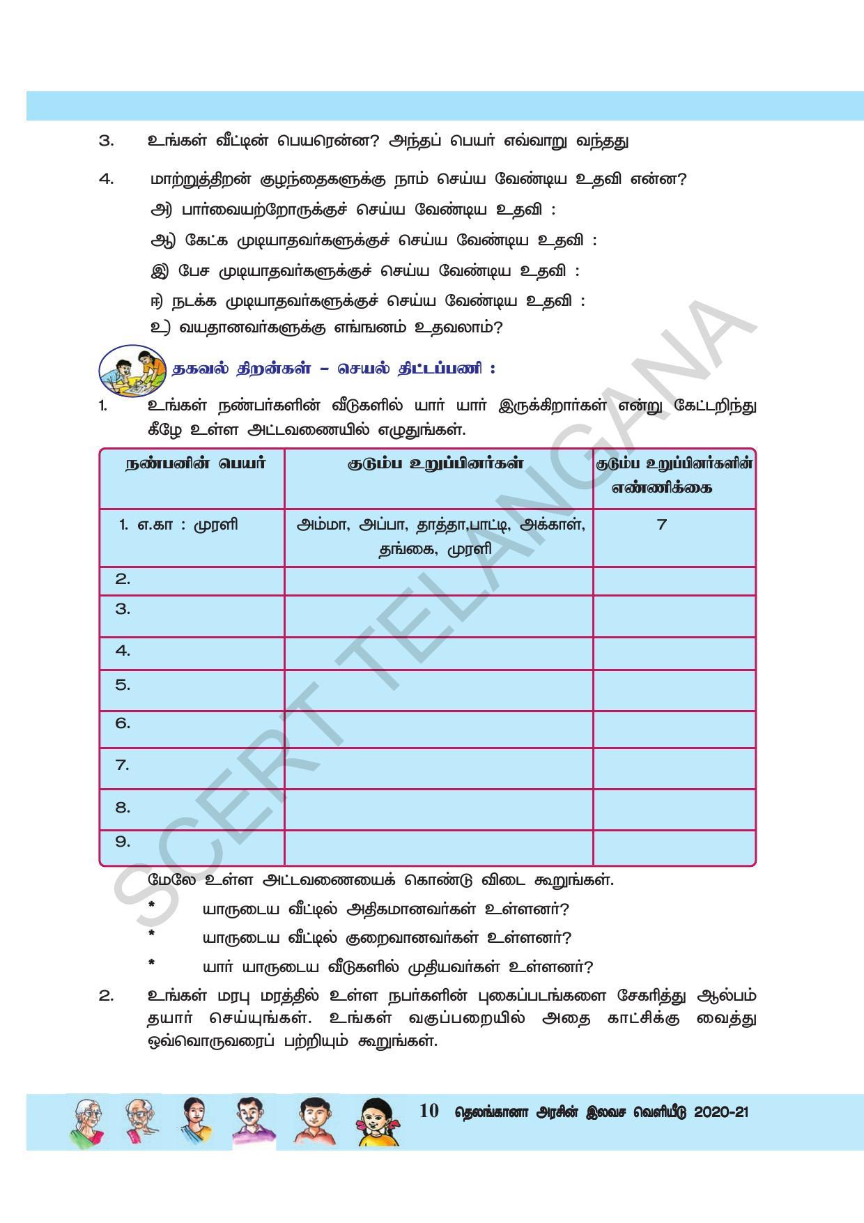TS SCERT Class 3 Environmental Science  (Tamil Medium) Text Book - Page 21