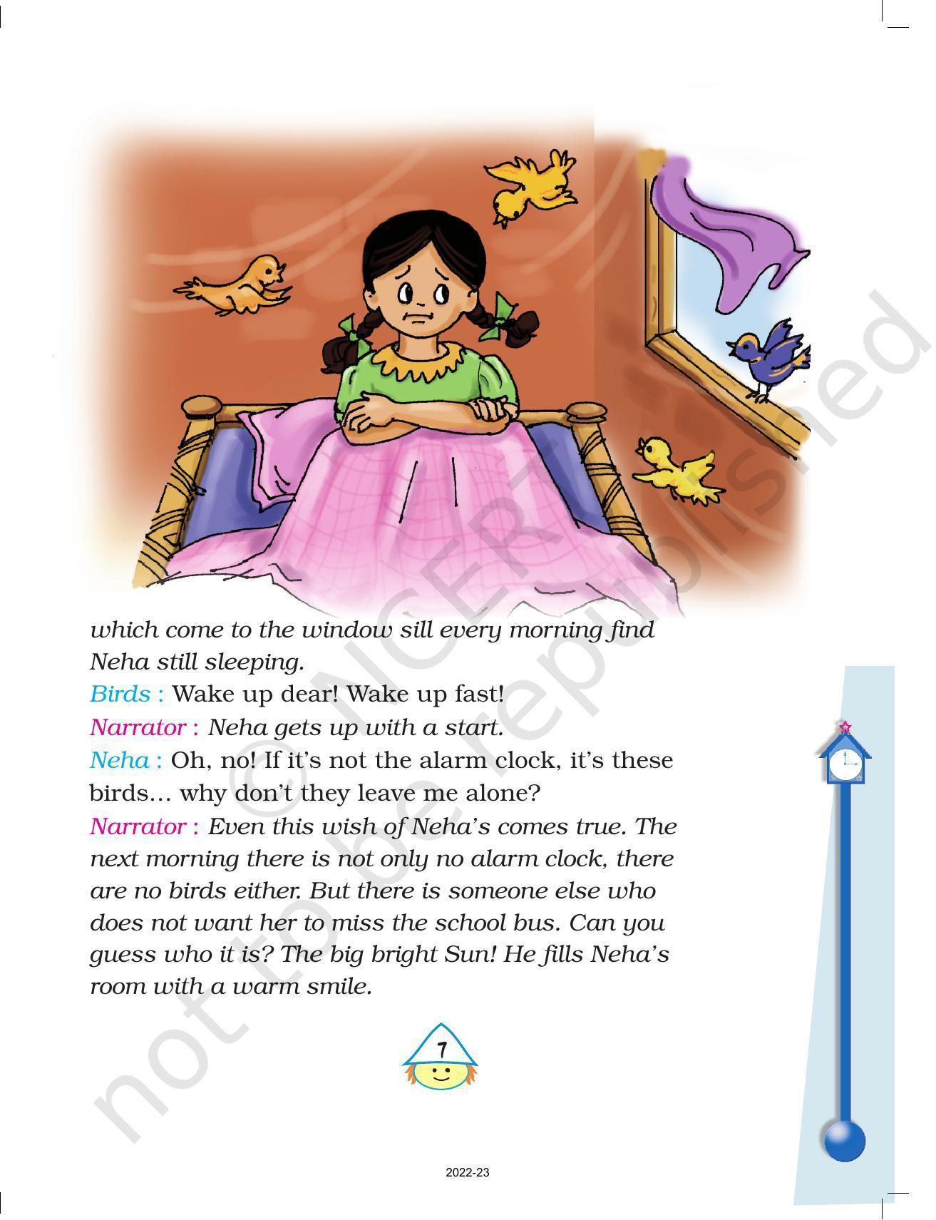 NCERT Book for Class 4 English Chapter 2 Neha’s Alarm Clock - Page 7