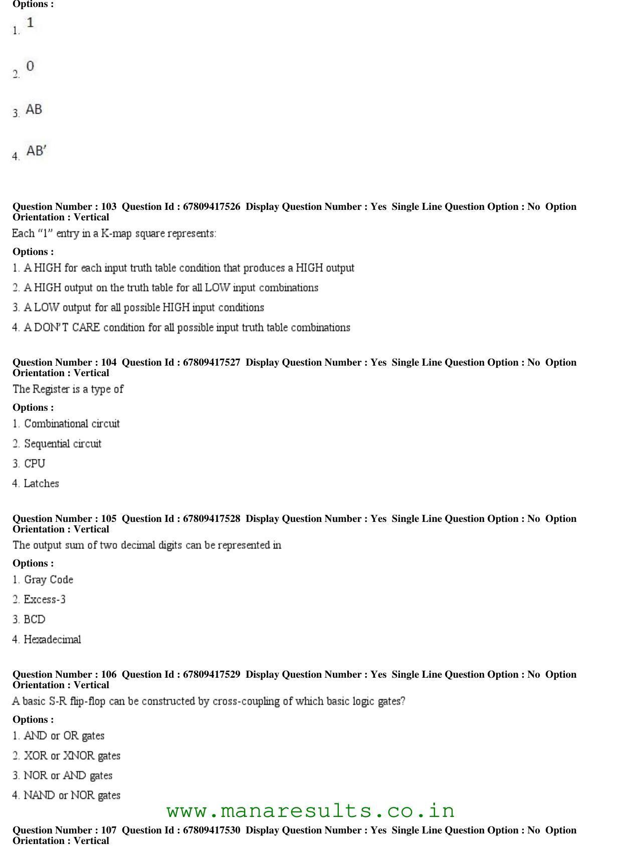 AP ECET 2018 - Computer Science Engineering Old Previous Question Papers - Page 38