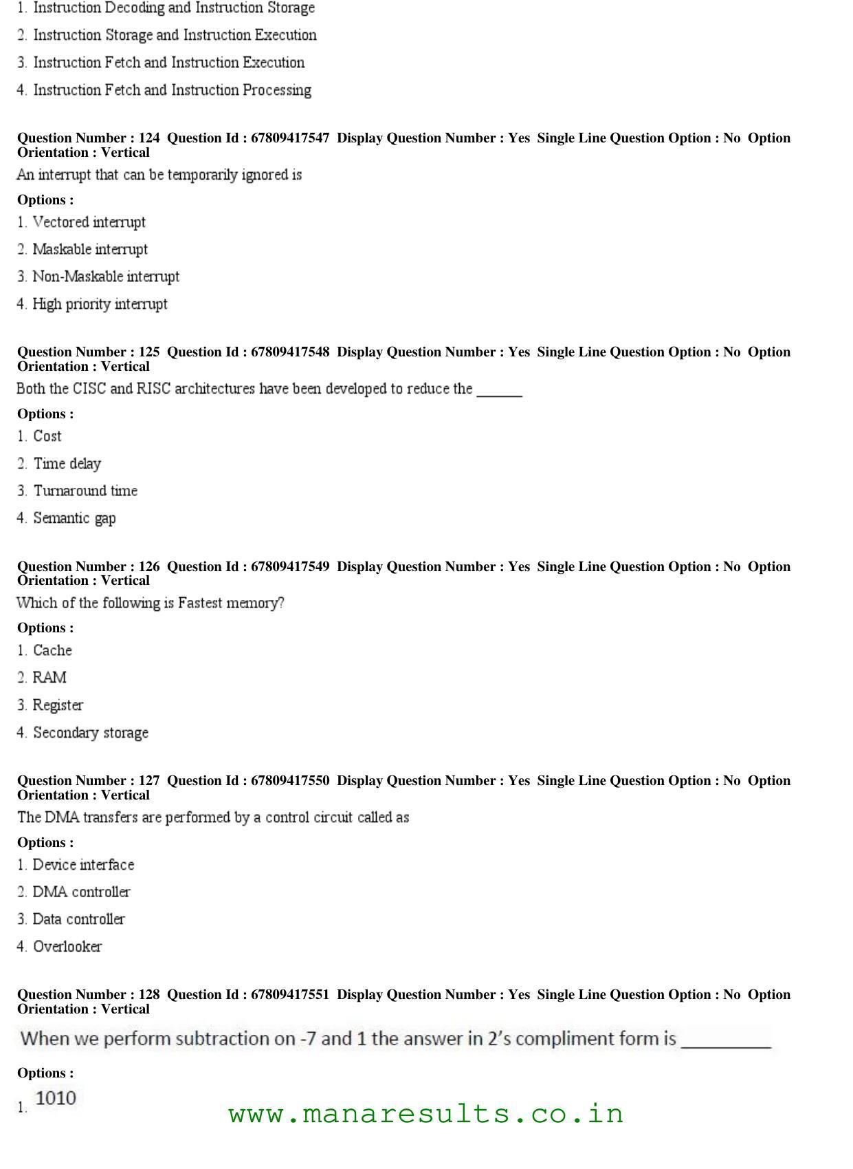AP ECET 2018 - Computer Science Engineering Old Previous Question Papers - Page 42