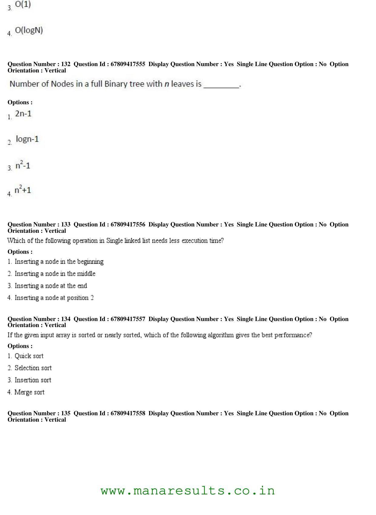 AP ECET 2018 - Computer Science Engineering Old Previous Question Papers - Page 44
