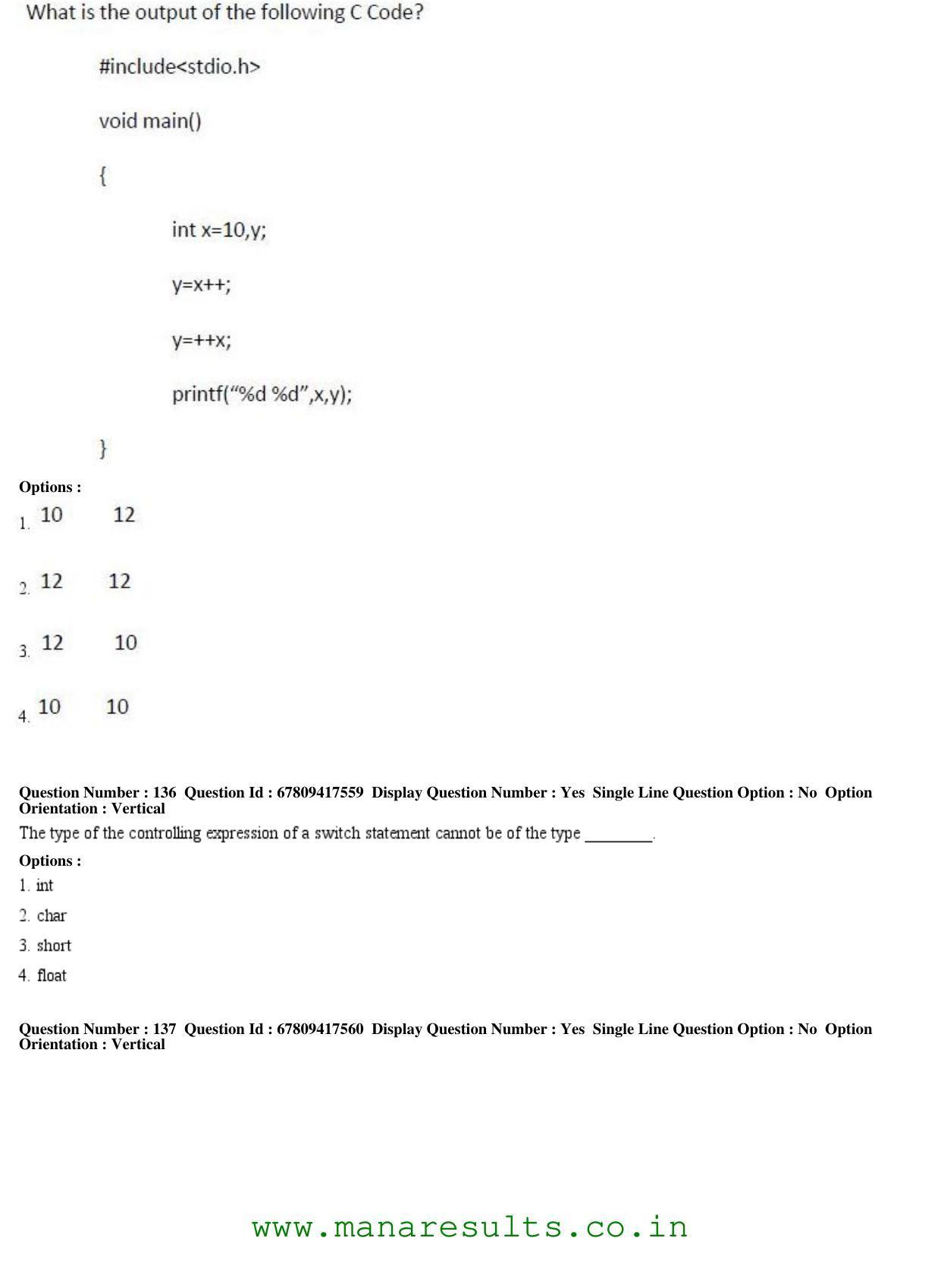 AP ECET 2018 - Computer Science Engineering Old Previous Question Papers - Page 45