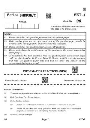 CBSE Class 12 QP_065_informatic_practice_new 2021 Compartment Question Paper