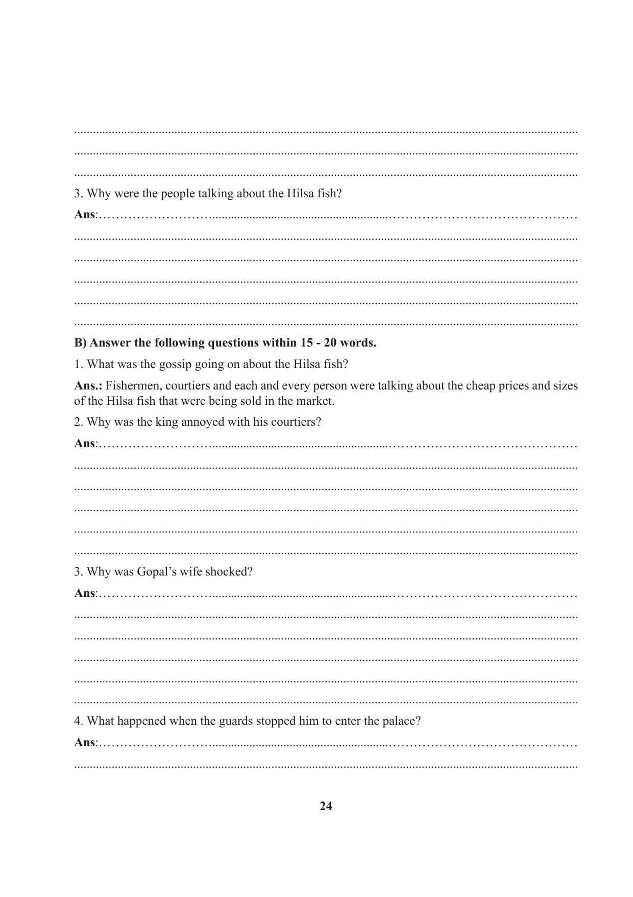 Tripura Board Class 7 English Workbooks - Page 24